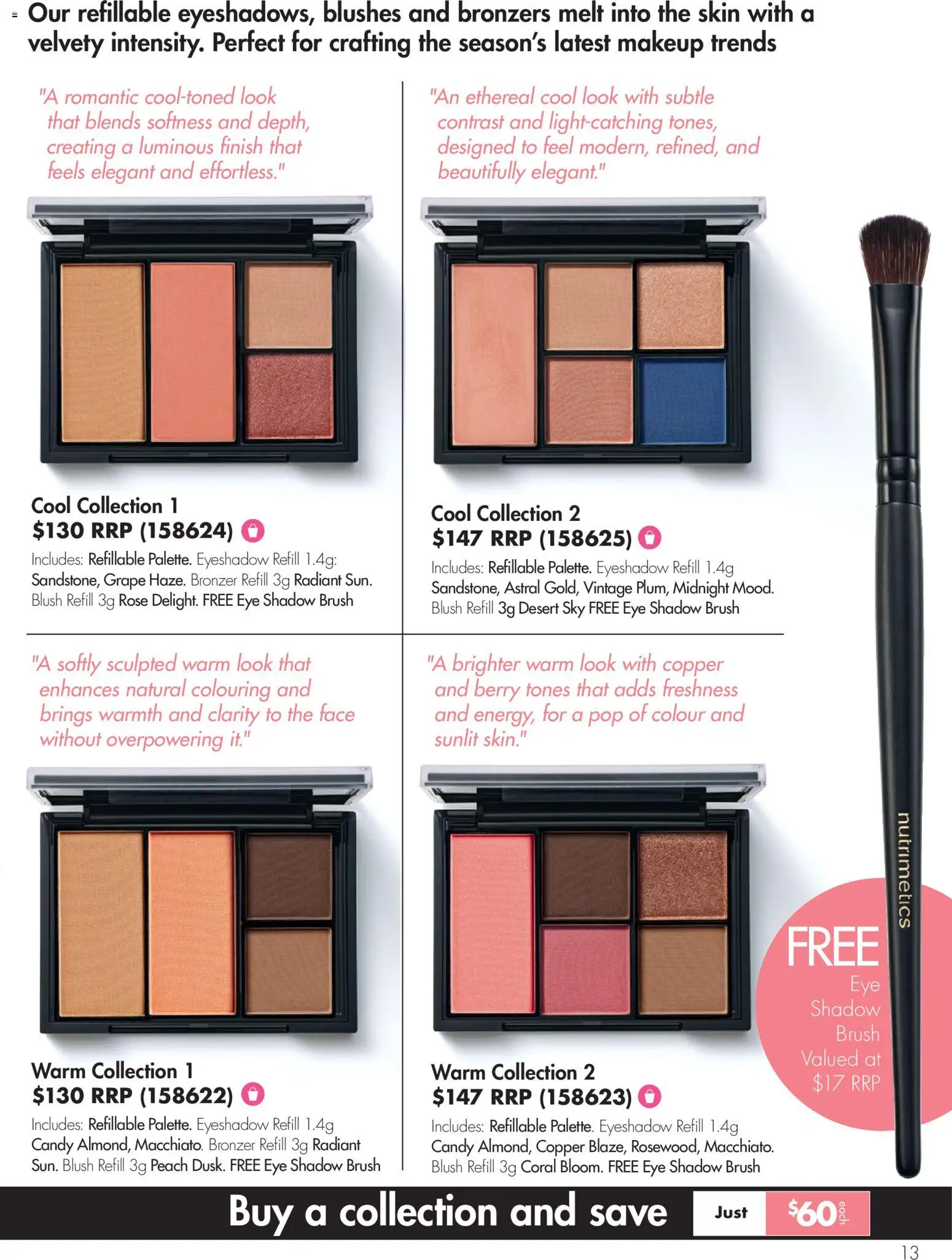 Nutrimetics catalogue - valid from 26.02.2026 | Page: 13 | Products: Bronzer, Blush, Eye shadow, Makeup