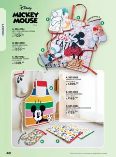 Vista previa de Andrea catálogo Tus personajes favoritos, nuevo folleto de la tienda, válido en México a partir del 08.02.2026 | Página: 40 | Productos: Guantes, Mouse, Cocina, Toallas