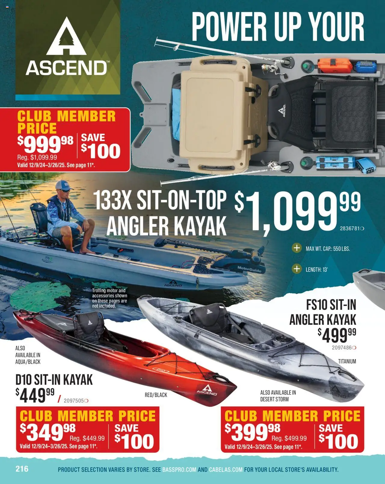 Cabela's Saltwater Specialist 25 - valid from 01.01.2025 | Page: 216 | Products: Kayak