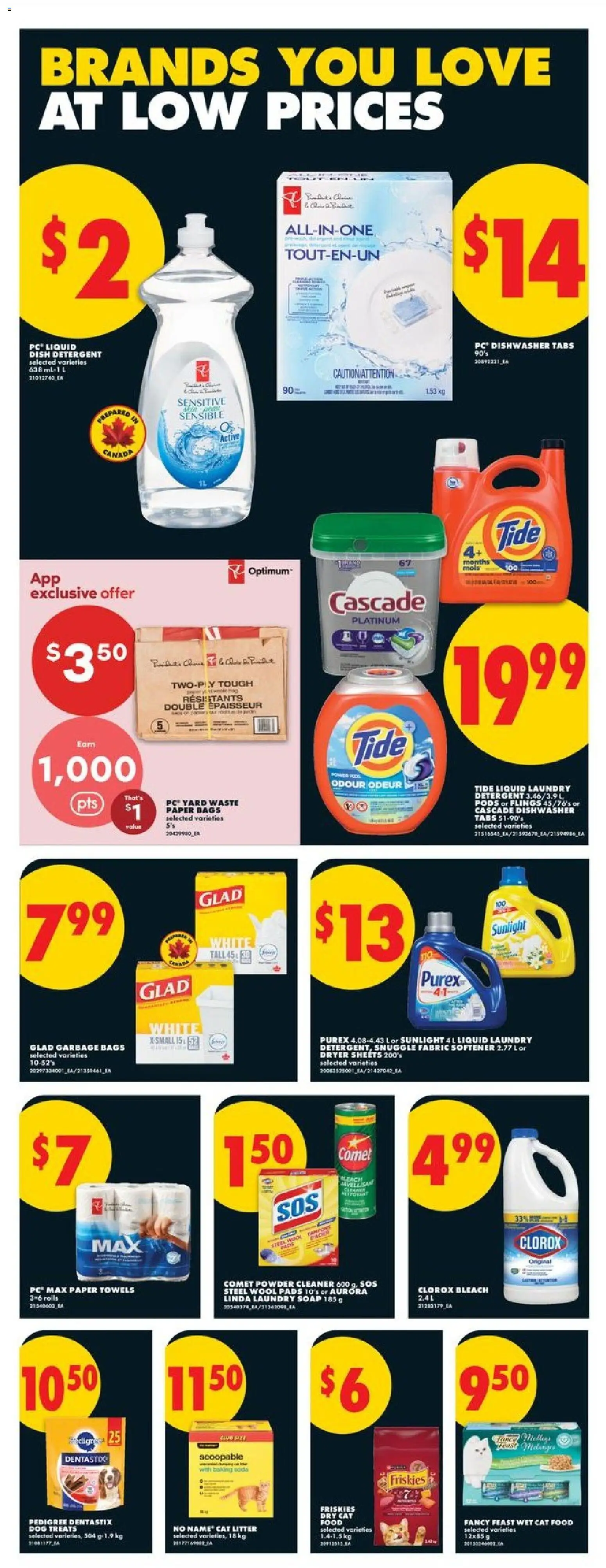 No Frills flyer valid from 09.04.2026 | Page: 8 | Products: PC, Dryer, Dishwasher, Fabric softener