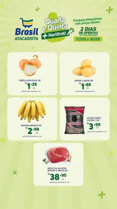 Brasil Atacadista - Ofertas Quarta e Quinta do Hortifruti - Pré-Visualização do folheto da loja Brasil Atacadista, válido de 17.09.2025