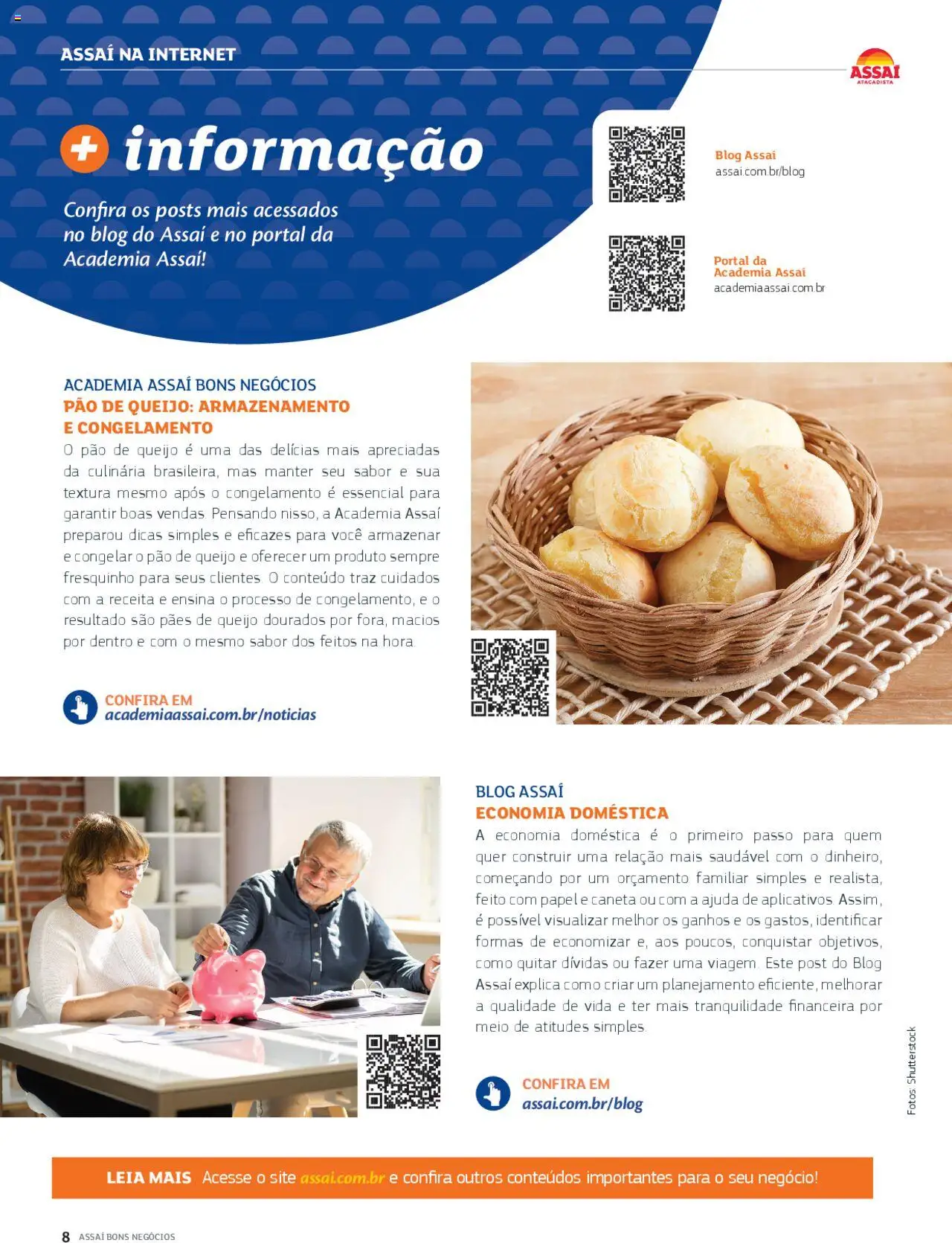 Assaí Atacadista Folheto - válido de 01.07.2025 | Página: 8 | Produtos: Caneta, Queijo, Pão, Pão de queijo