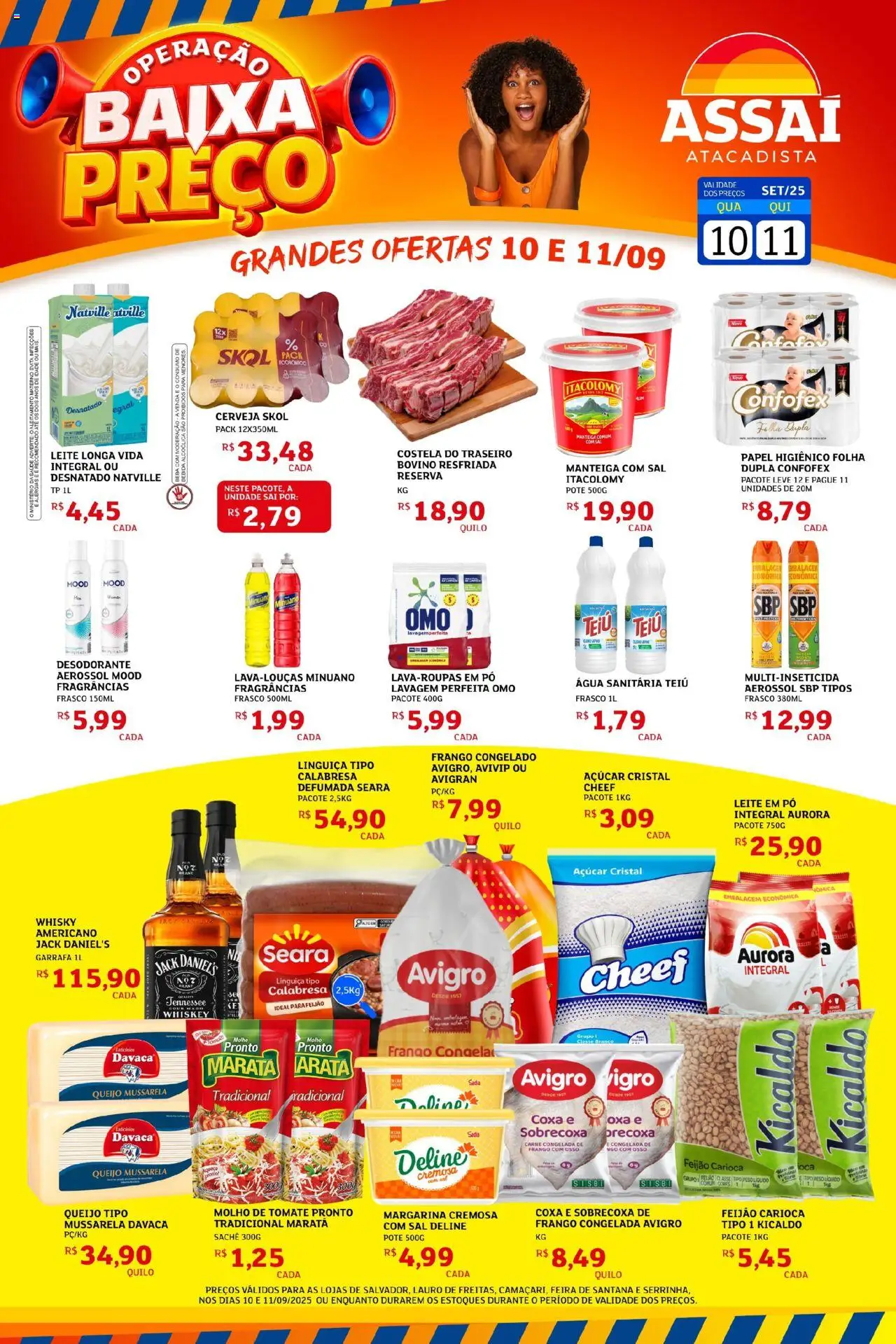 Assaí Atacadista Folheto - válido de 10.09.2025 | Página: 1 | Produtos: Pó, Leite, Açúcar, Leite em pó