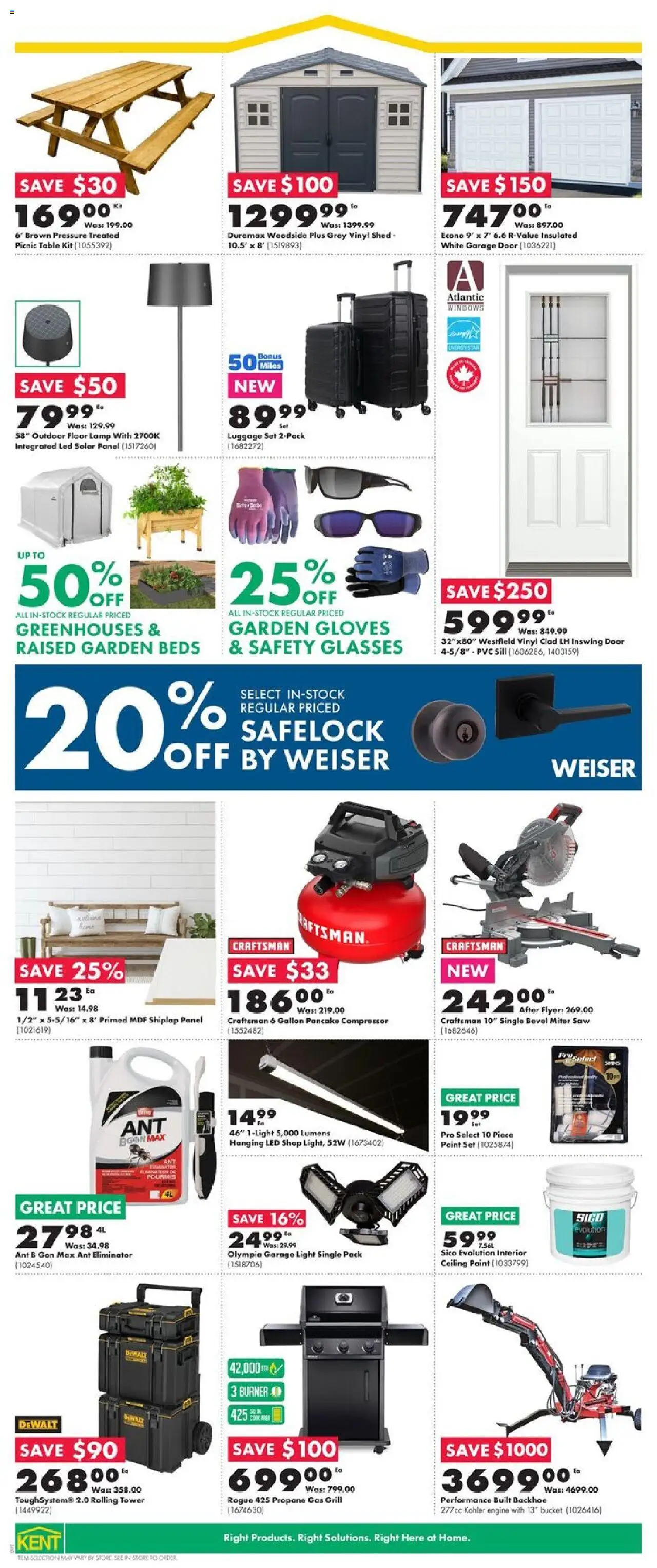 Kent flyer valid from 31.07.2025 | Page: 3 | Products: Luggage, Glasses, Grill, Table