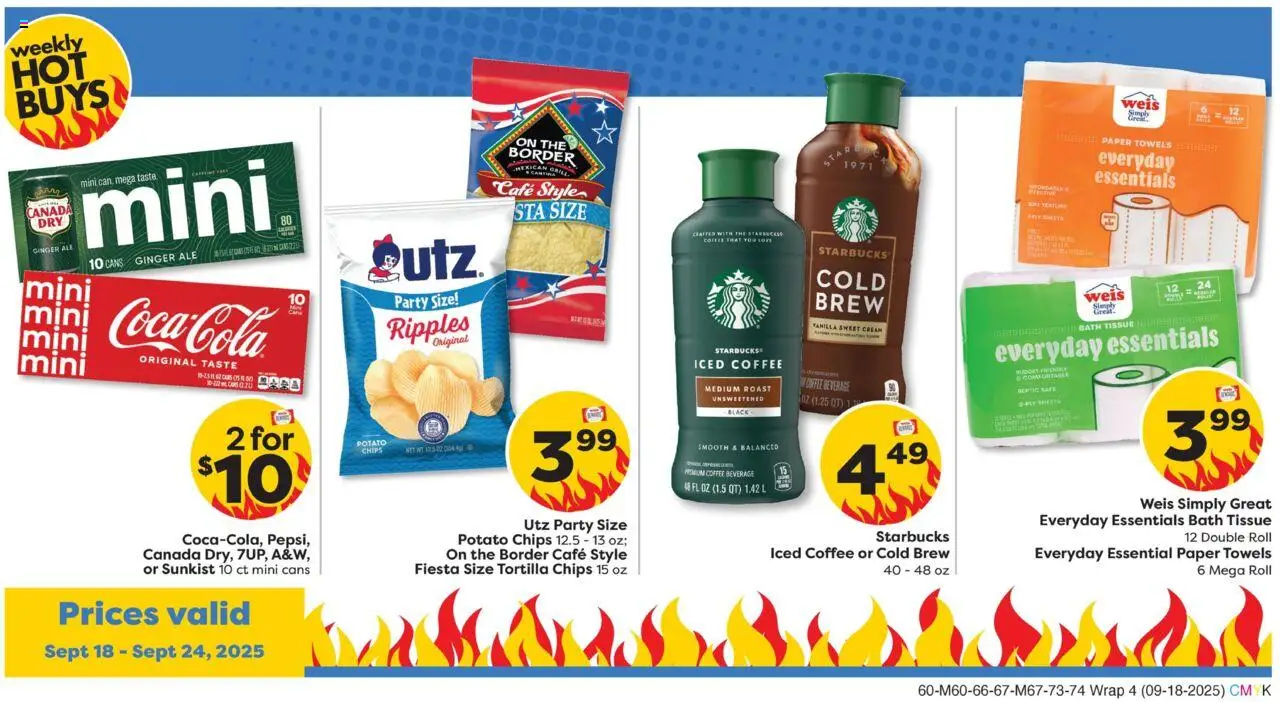 Weis Weekly Ad - valid from 18.09.2025 | Page: 4 | Products: Ginger, Bath, Coffee, Cream