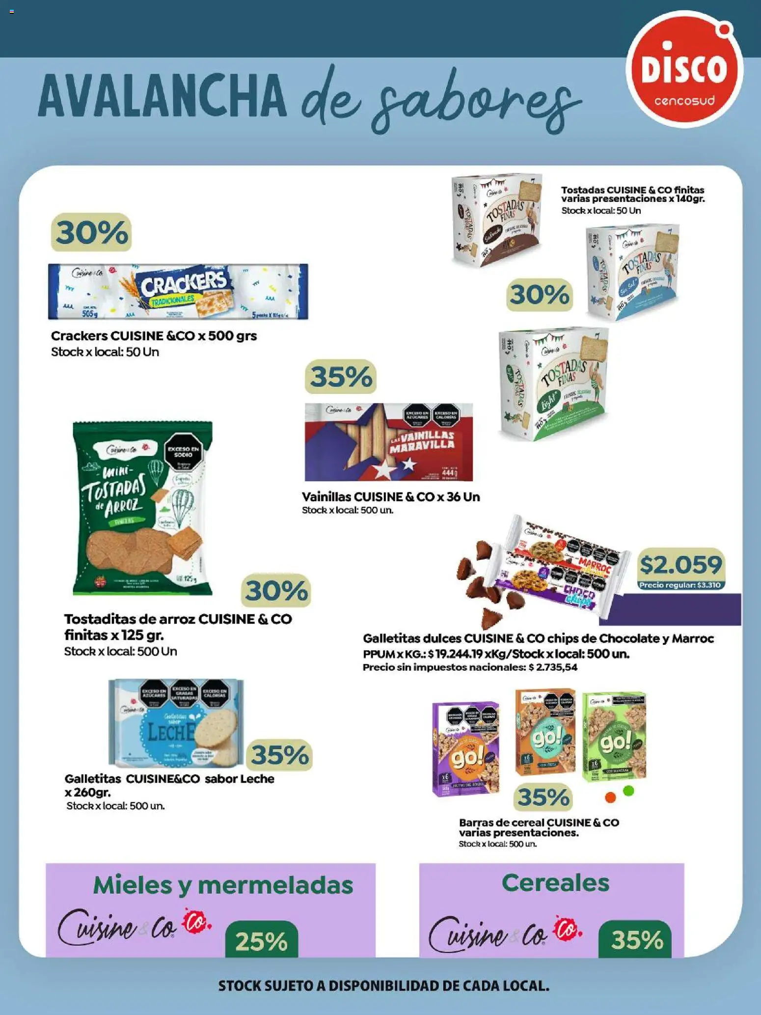 Disco -Folleto Marca Propia  │ válido desde el 23.10.2025 | Página: 2 | Productos: Sal, Leche, Chocolate, Arroz