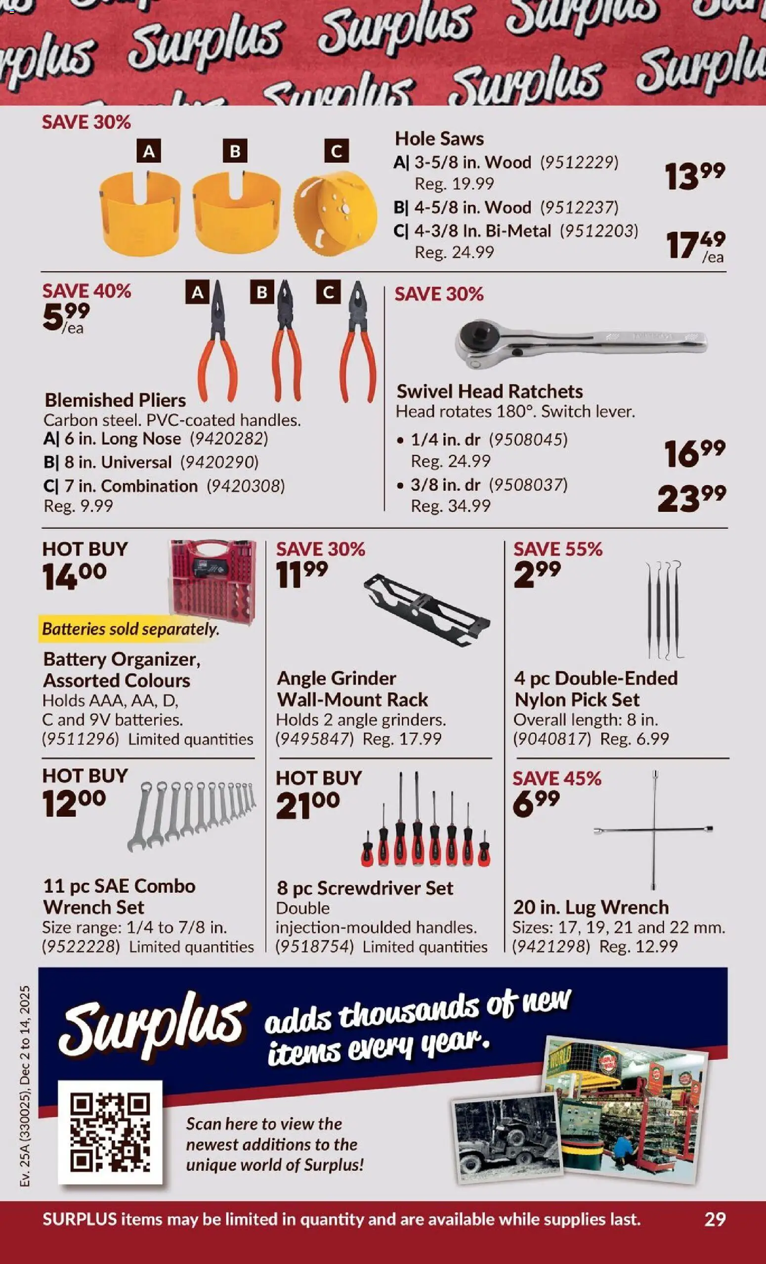 Princess Auto flyer valid from 02.12.2025 | Page: 34 | Products: PC, Grinder, Battery