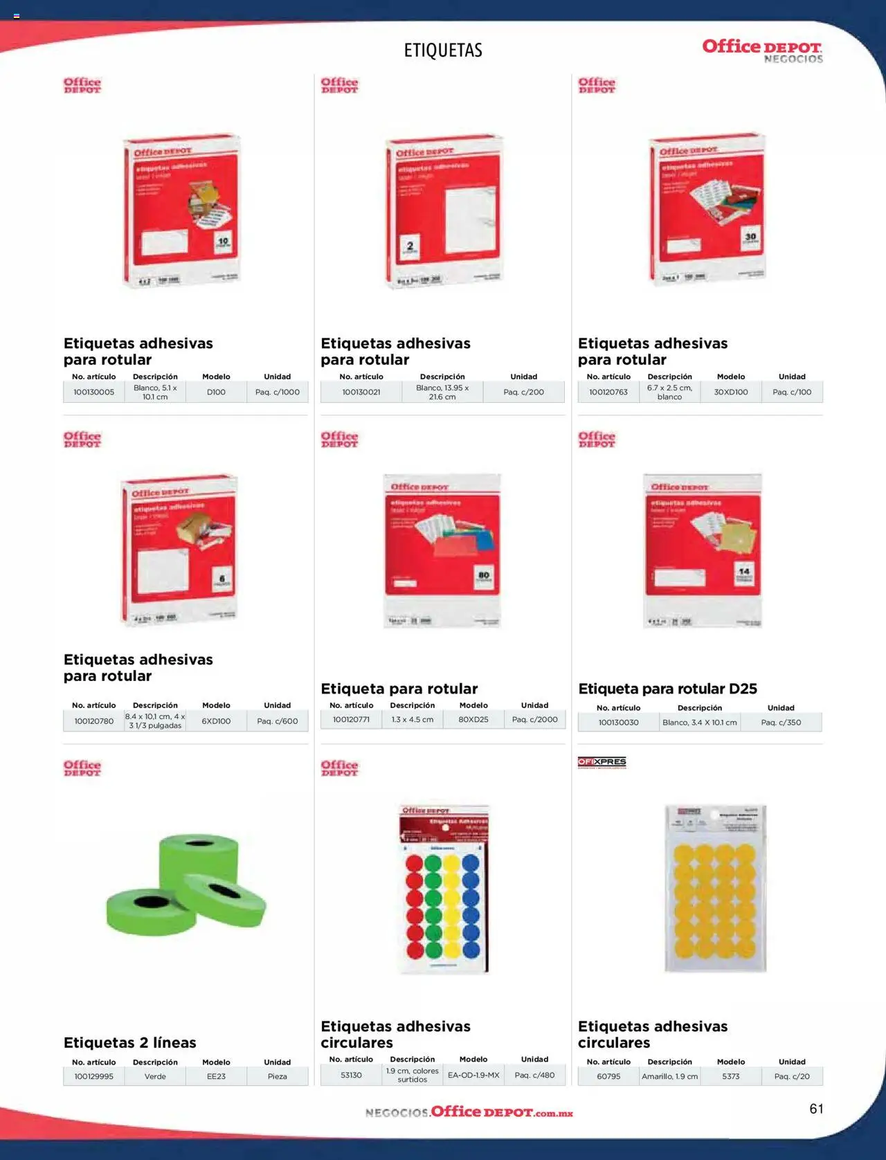 Nuevas ofertas de Office Depot válidas en toda la República Mexicana desde el 09.01.2025. ¡Encuentra las mejores ofertas en Office Depot catálogo 2025! | Página: 63