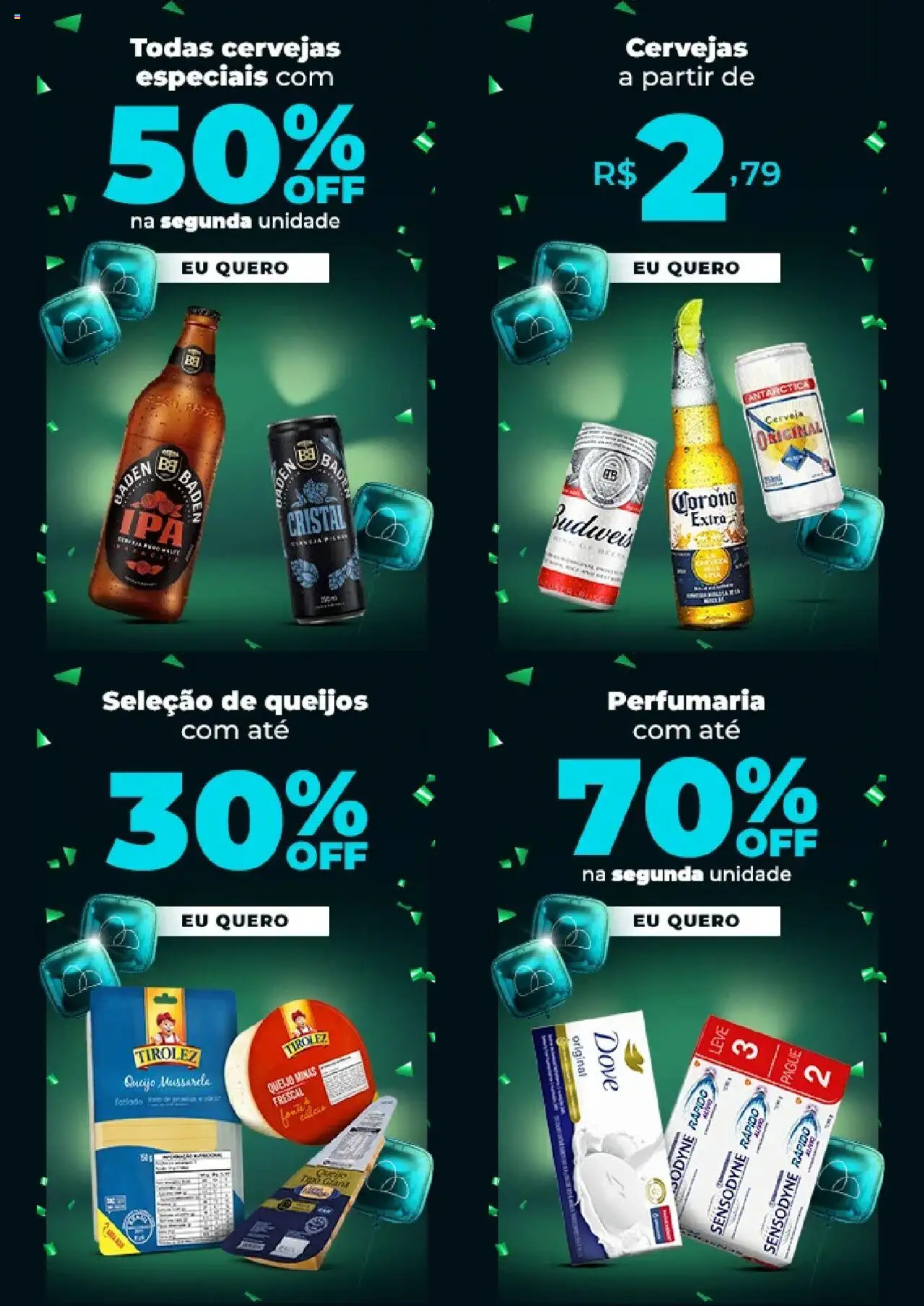 Pão de Açúcar Folheto - válido de 04.08.2025 | Página: 5 | Produtos: Queijo, Cerveja, Dove