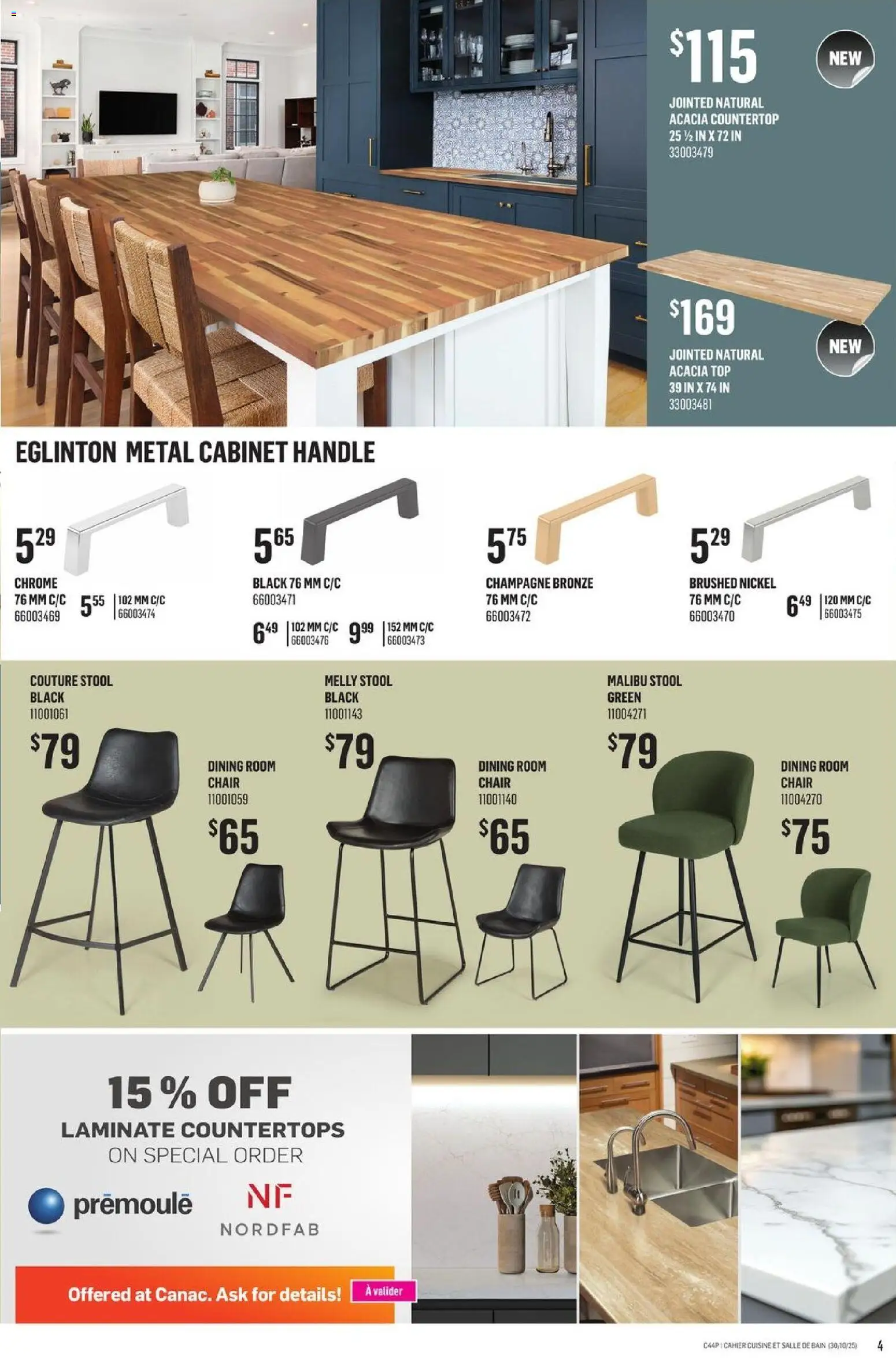 Canac flyer valid from 30.10.2025 | Page: 4 | Products: Chair, Cabinet