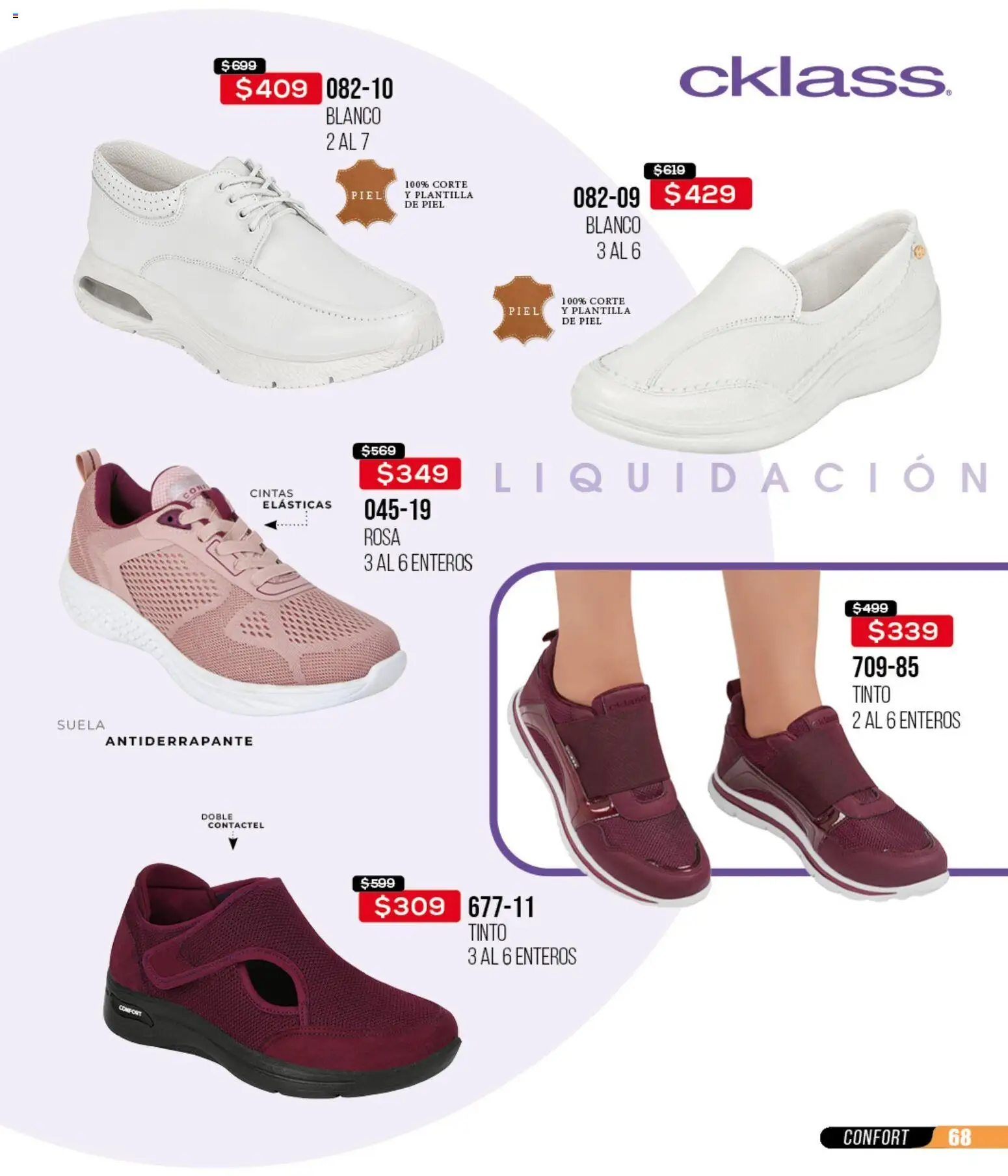 Nuevas ofertas de Cklass válidas en toda la República Mexicana desde el 18.03.2026. ¡Encuentra las mejores ofertas en Cklass catálogo Liquidación total calzado! | Página: 69