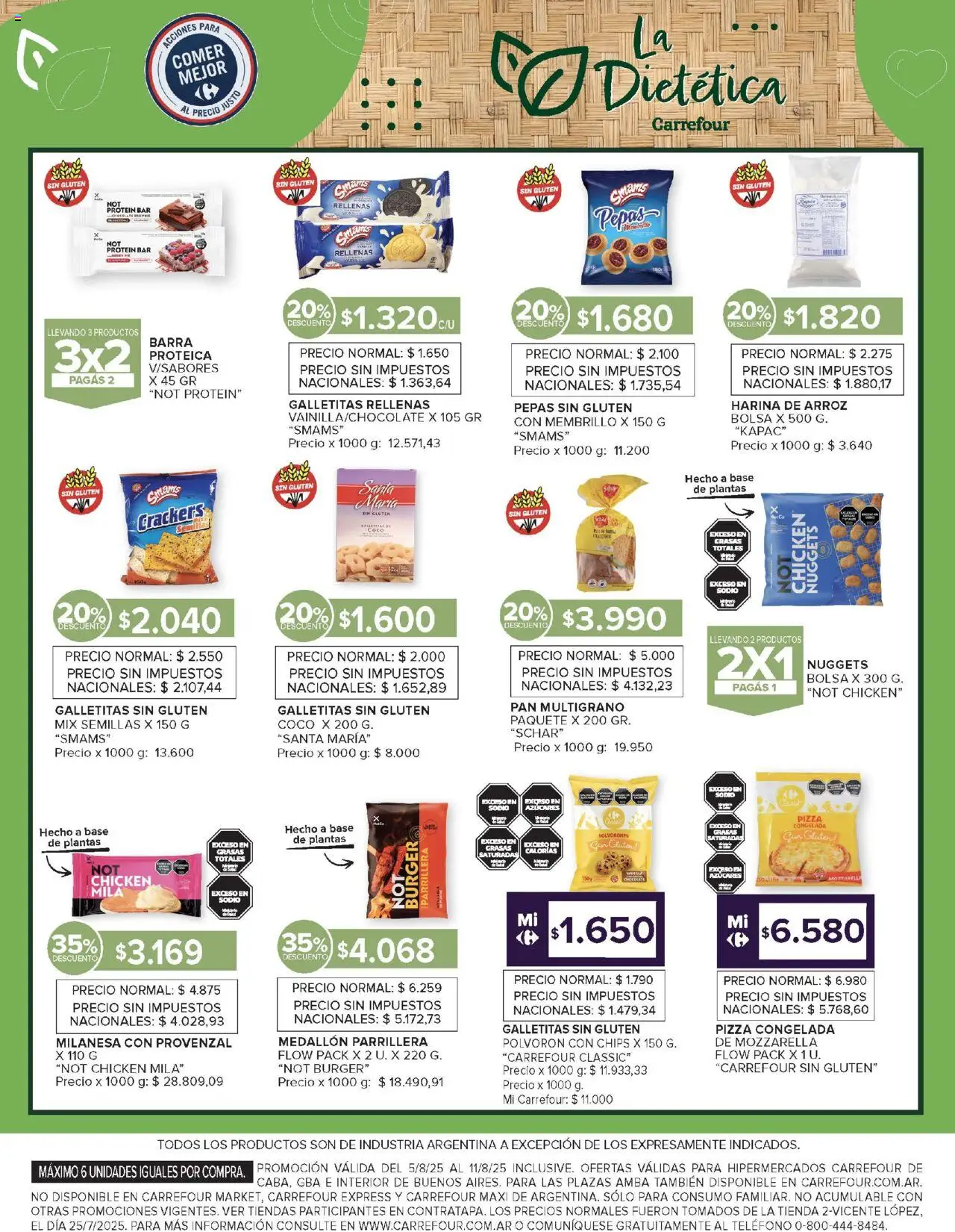 Carrefour ofertas │ válido desde el 05.08.2025 | Página: 13 | Productos: Galletitas, Semillas, Pan, Provenzal