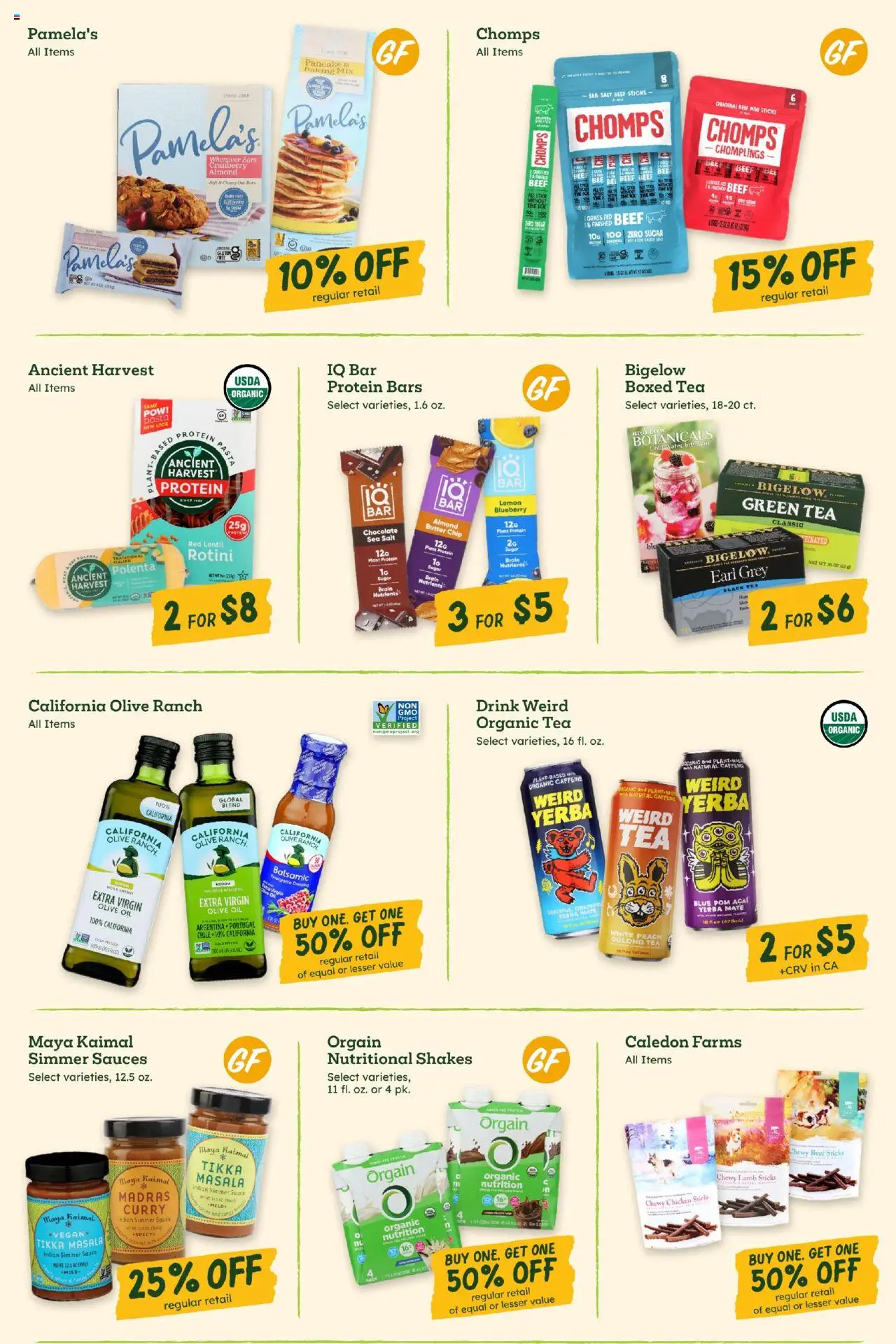 Sprouts Monthly Ad - valid from 24.09.2025 | Page: 9 | Products: Butter, Chocolate, Sauce, Lemon