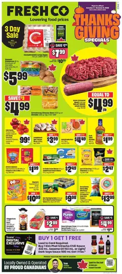 Preview of FreshCo weekly flyer / circulaire from shop FreshCo valid from 02.10.2025