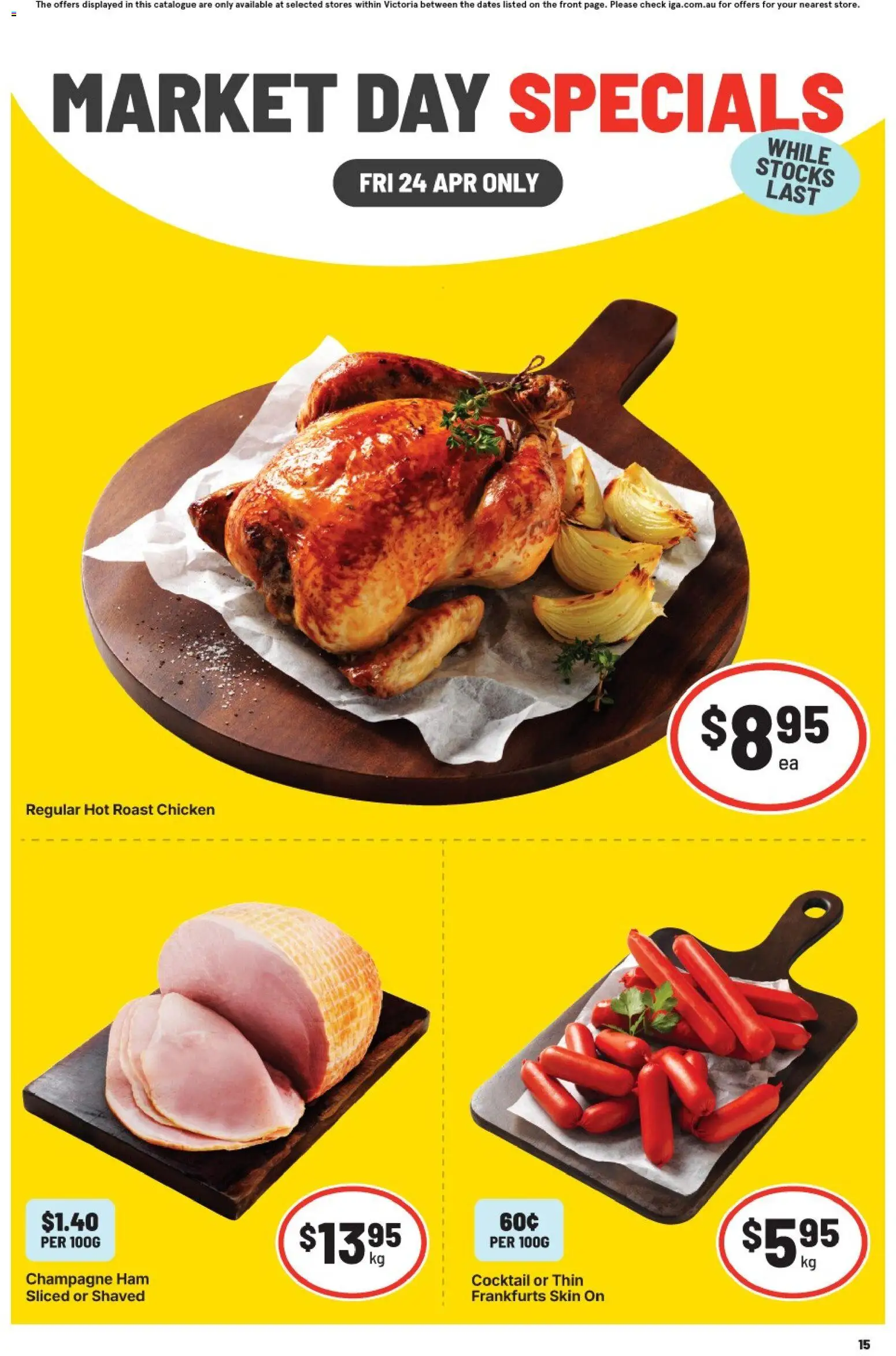 IGA catalogue - valid from 23.04.2026 | Page: 2 | Products: Ham, Chicken