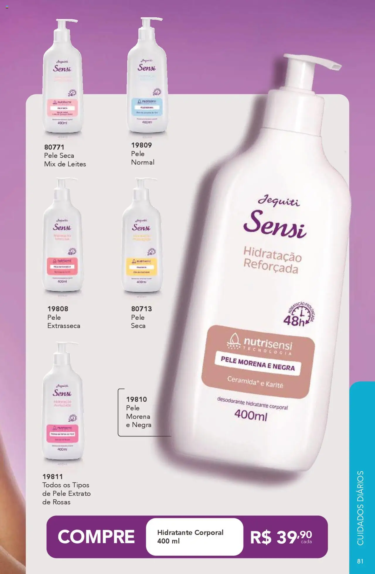 Jequiti Folheto - válido de 03.10.2025 | Página: 81 | Produtos: Hidratante corporal, Desodorante