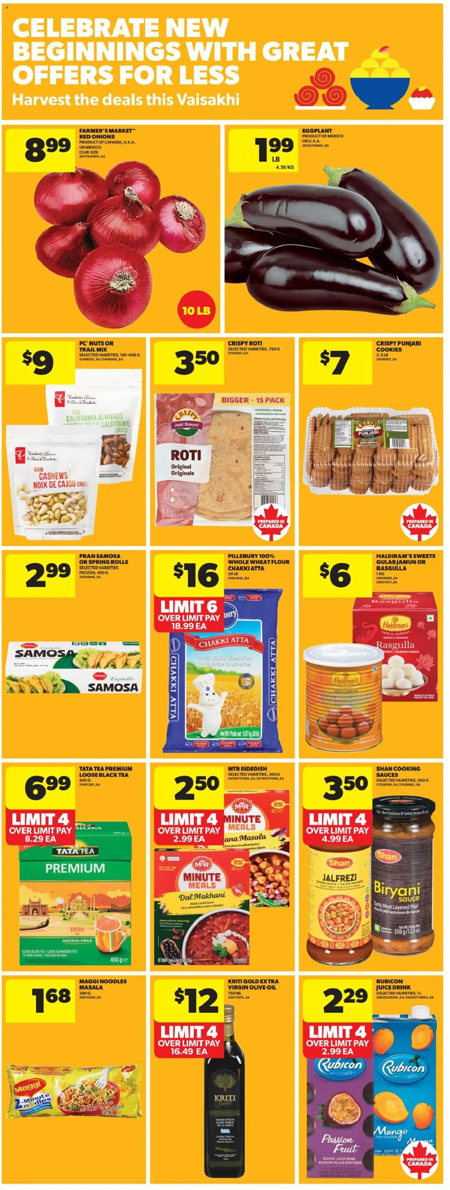 Real Canadian Superstore flyer valid from 09.04.2026 | Page: 21 | Products: Tea, Nuts, Cookies, Oil