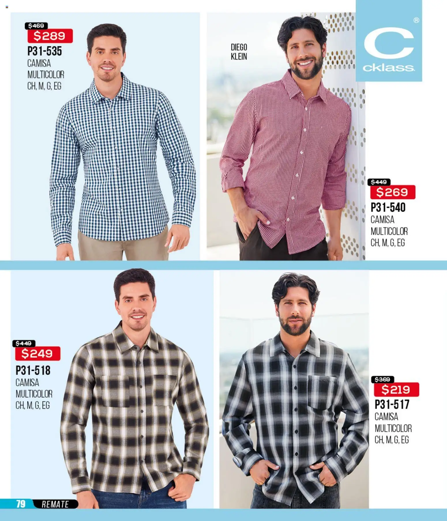 Nuevas ofertas de Cklass válidas en toda la República Mexicana desde el 16.02.2026. ¡Encuentra las mejores ofertas en Cklass catálogo Remate Ropa! | Página: 80 | Productos: Camisa