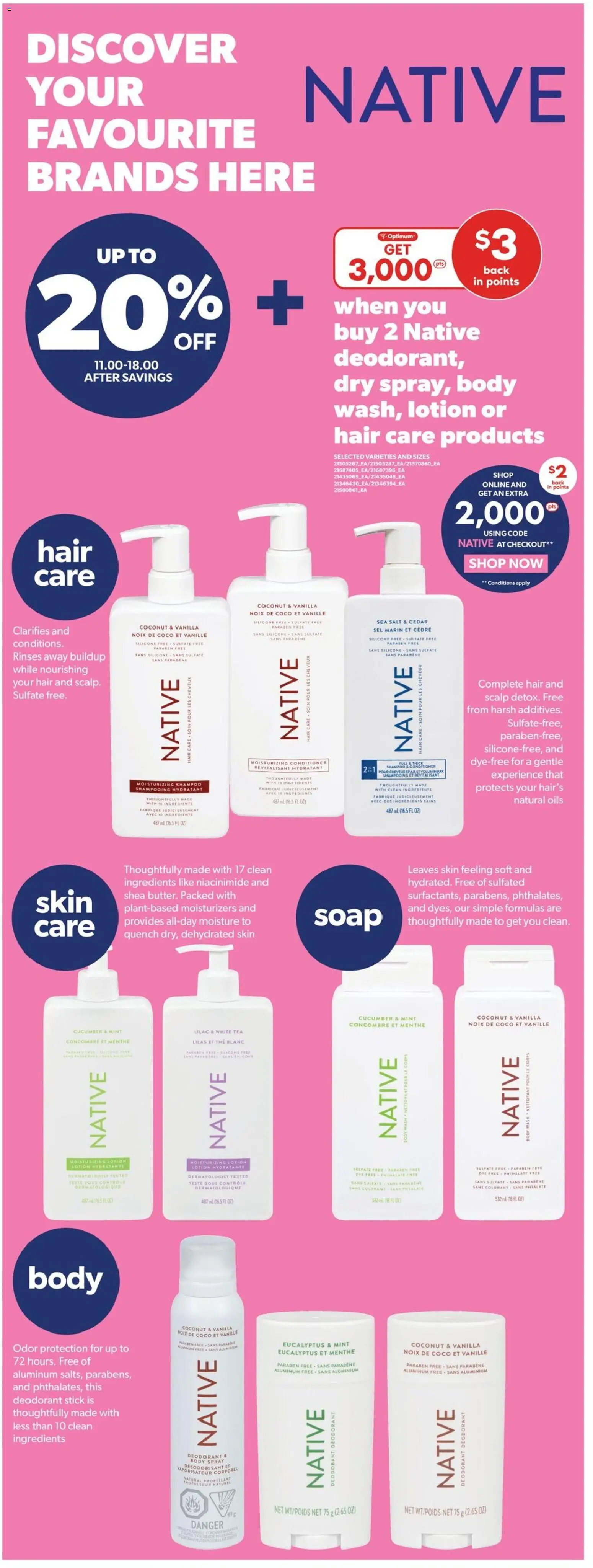 Real Canadian Superstore flyer valid from 12.02.2026 | Page: 27 | Products: Tea, Shampoo, Conditioner, Deodorant