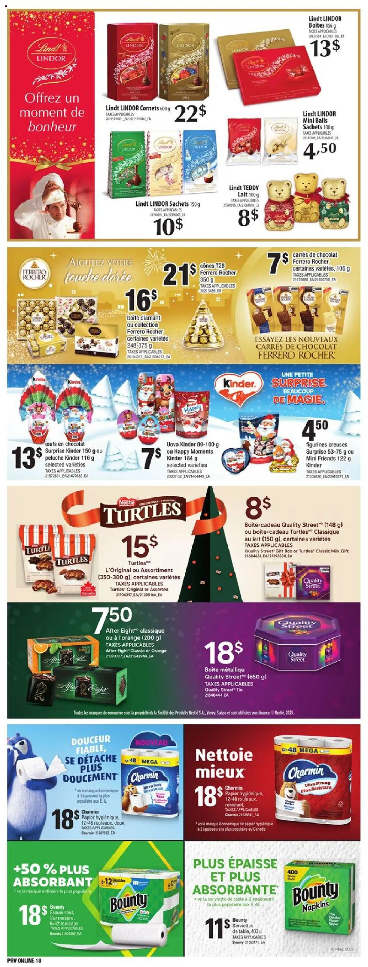 Provigo flyer valid from 11.12.2025 | Page: 14 | Products: Table, Box, Milk