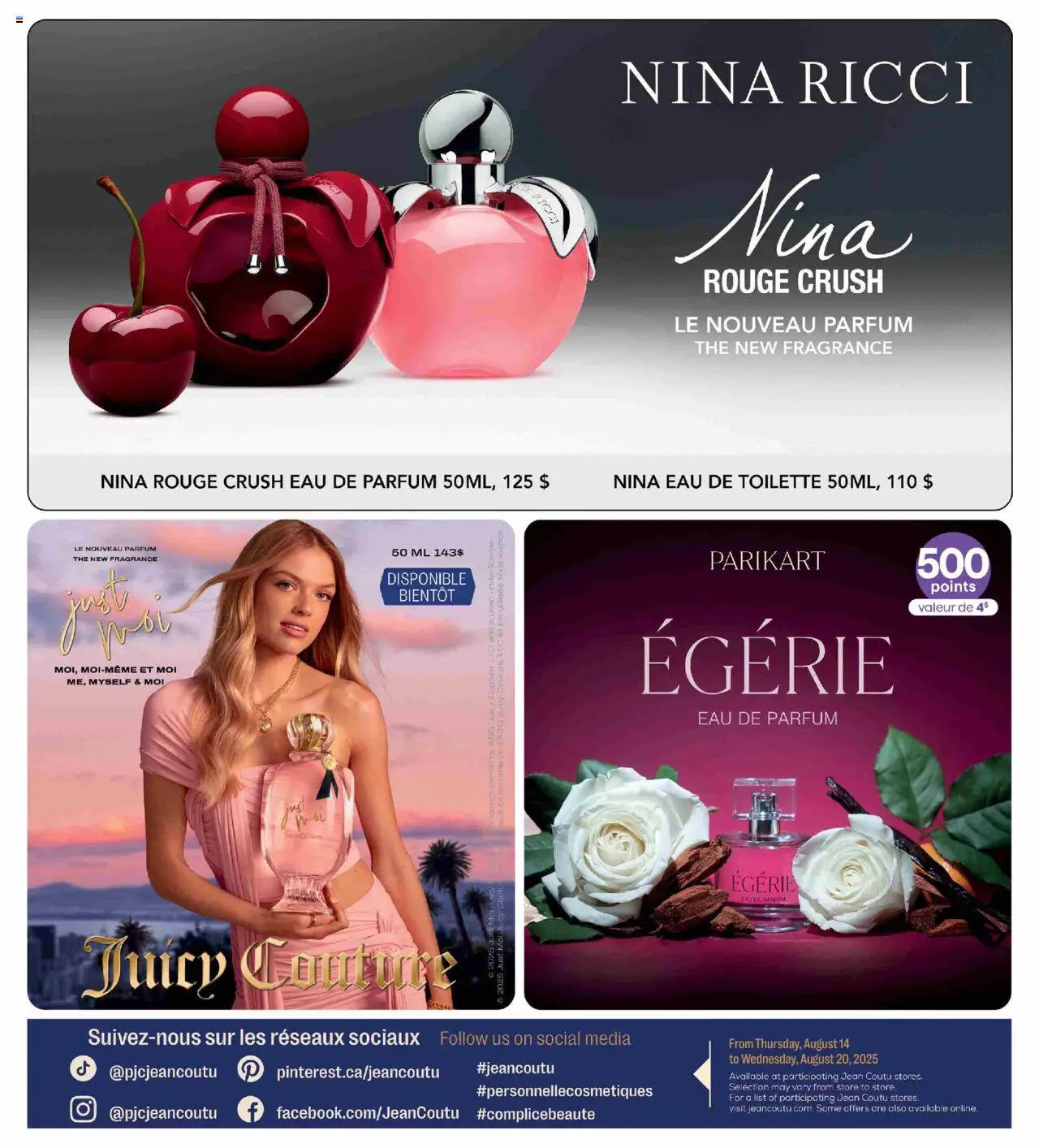 Jean Coutu flyer valid from 14.08.2025 | Page: 5 | Products: Fragrance, Eau de toilette, Toilette