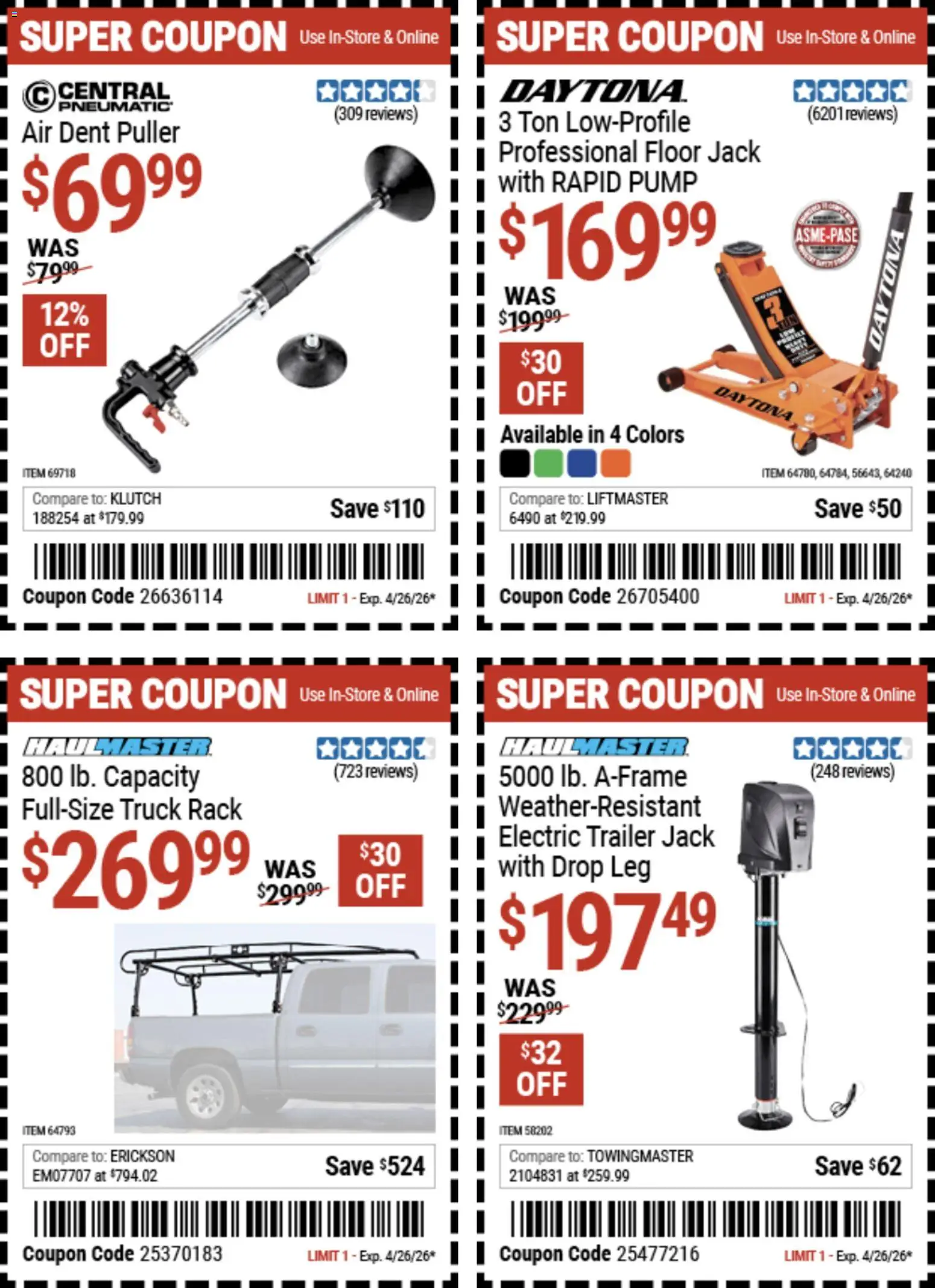 Harbor Freight Weekly Ad - valid from 14.04.2026 | Page: 15 | Products: Pneumatic, Pump