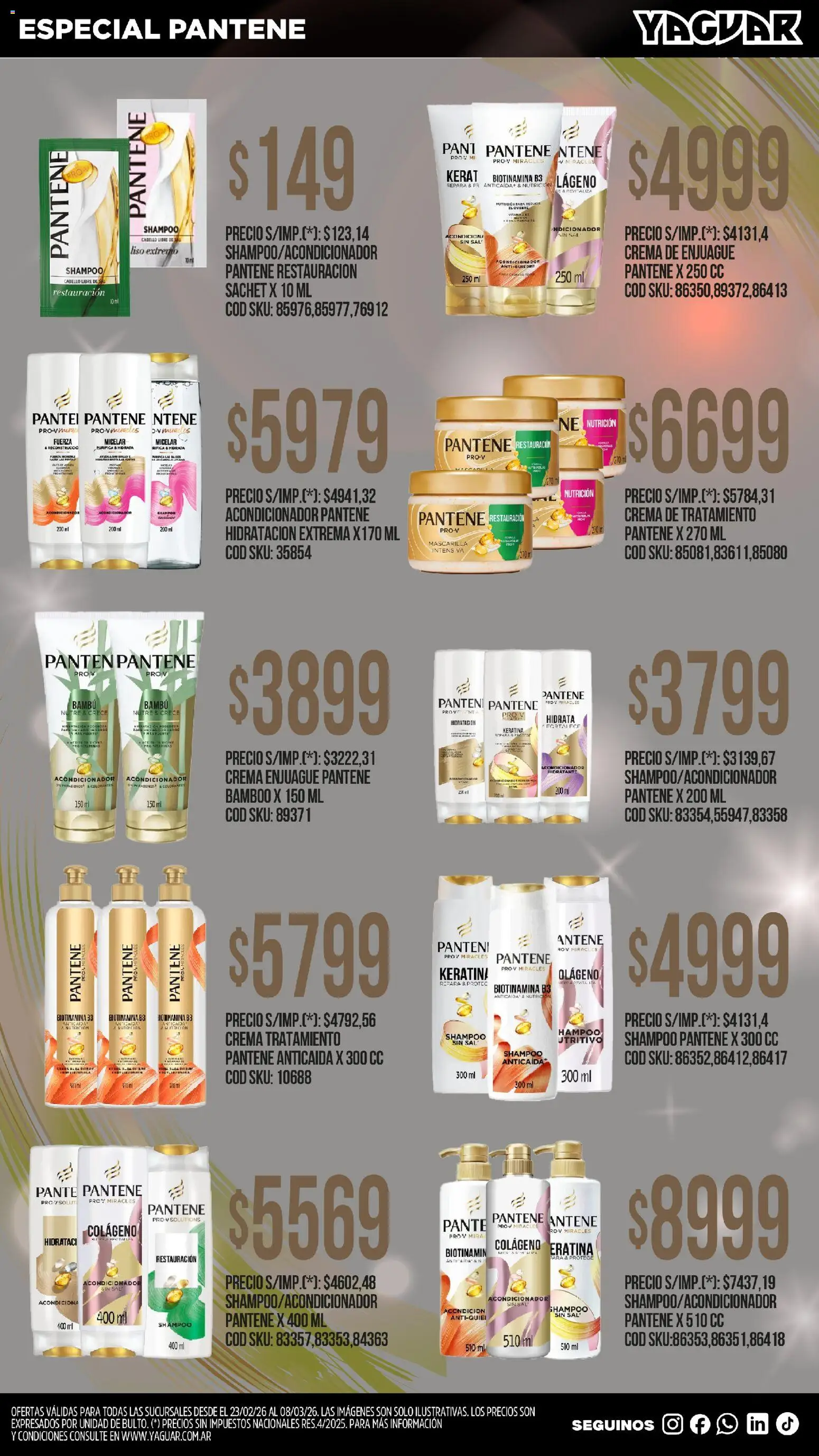 Yaguar - Aliados de tu bolsillo Buenos Aires │ válido desde el 23.02.2026 | Página: 10 | Productos: Mascarilla, Acondicionador, Sal, Crema