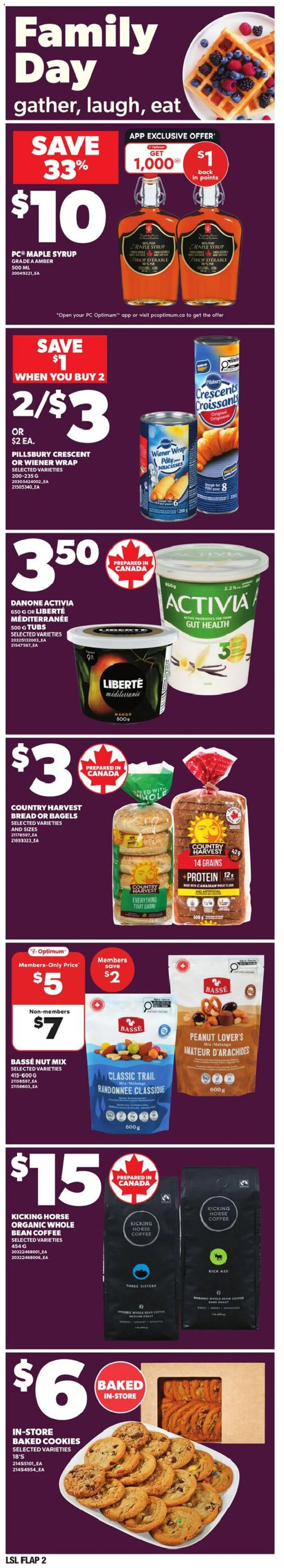 Loblaws flyer valid from 12.02.2026 | Page: 2 | Products: Cookies, PC, Bread, Coffee