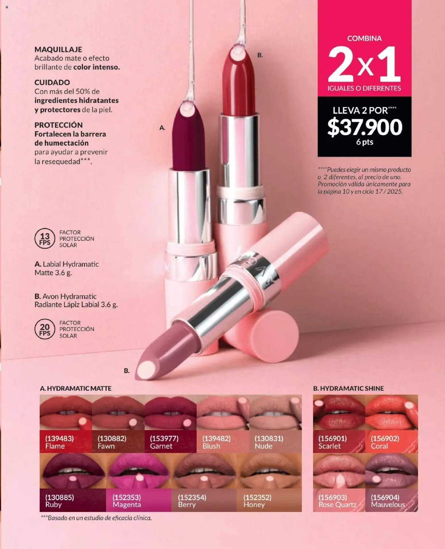 Avon revista - valida desde el 01.12.2025 | Página: 10 | Productos: Maquillaje, Lápiz labial