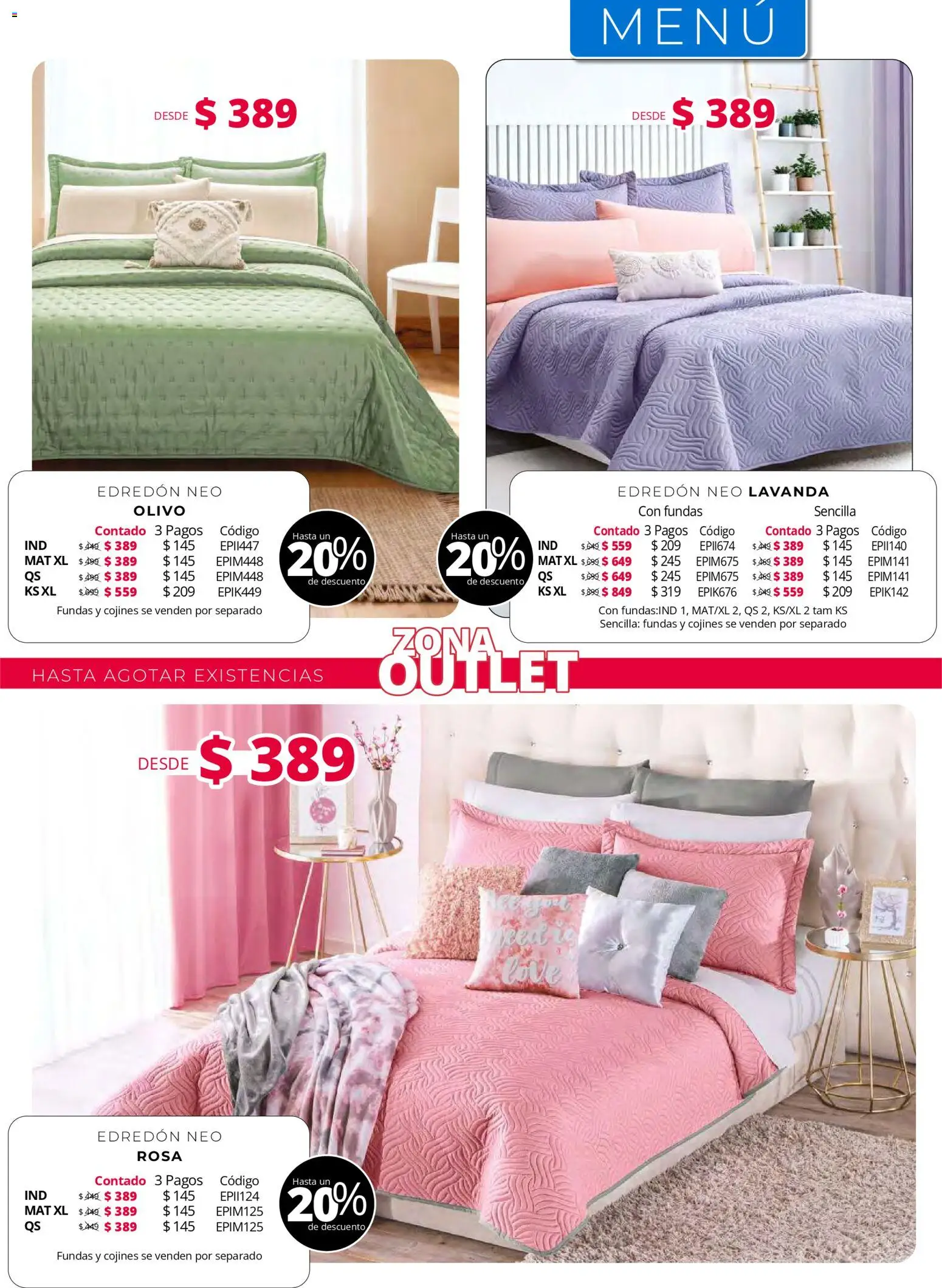 Nuevas ofertas de Colchas Concord válidas en toda la República Mexicana desde el 01.05.2026. ¡Encuentra las mejores ofertas en Colchas Concord catálogo! | Página: 219