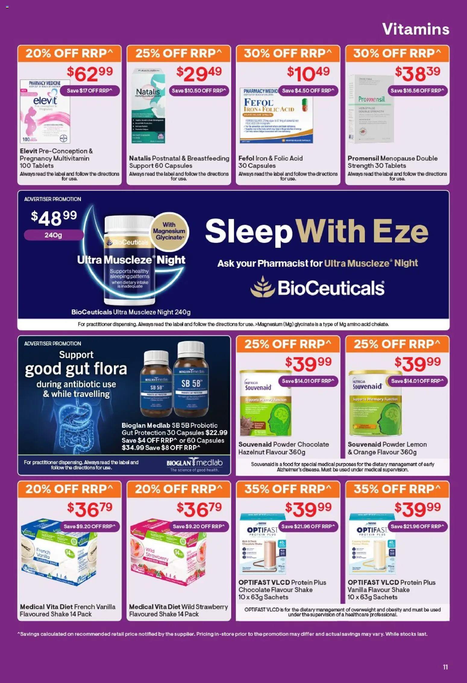 Discount Drug Stores catalogue - valid from 19.03.2026 | Page: 11 | Products: Chocolate, Lemon, Multivitamin, Tablets