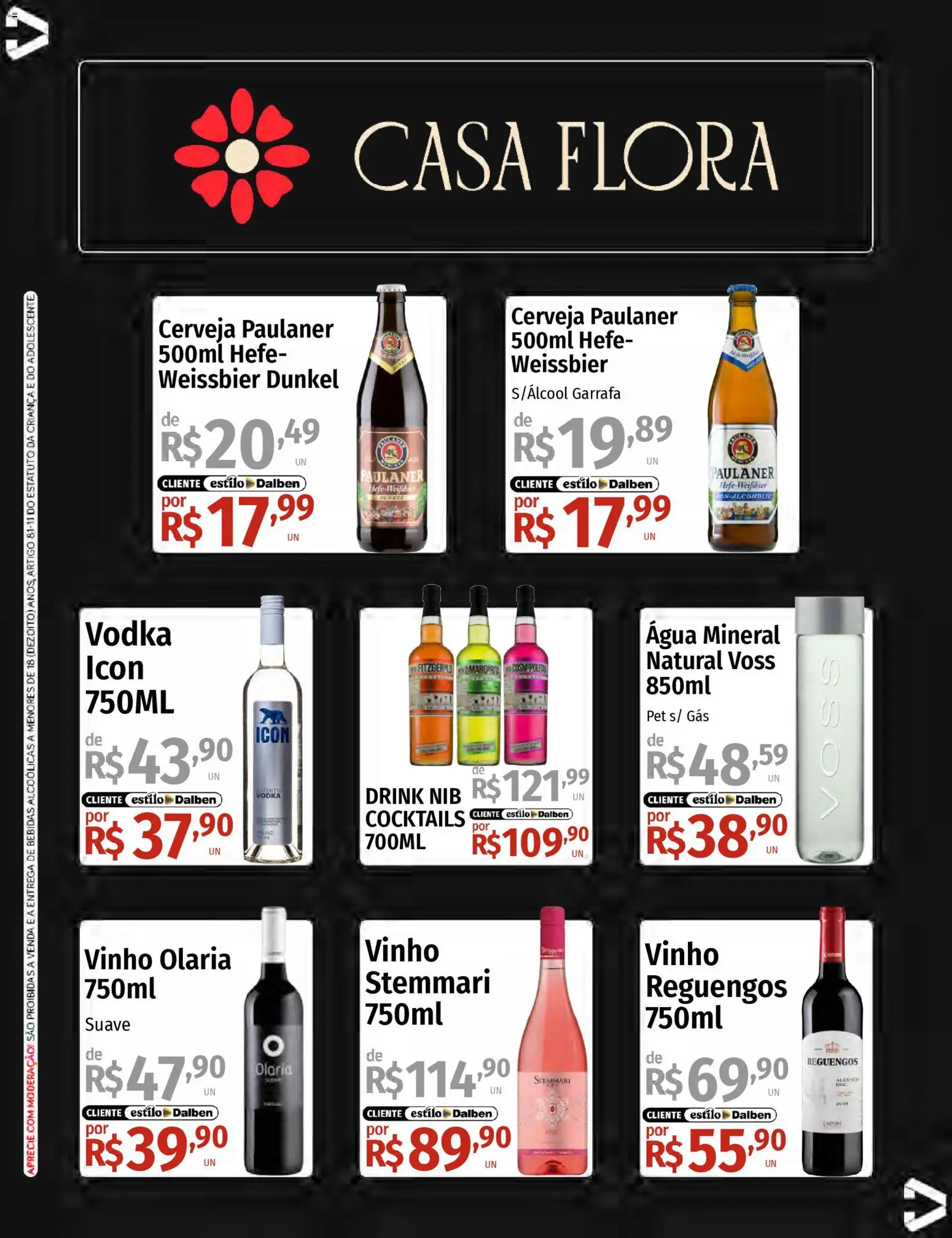 Supermercado Dalben Folheto - válido de 12.02.2026 | Página: 6 | Produtos: Vinho, Cerveja, Vodka, Água mineral