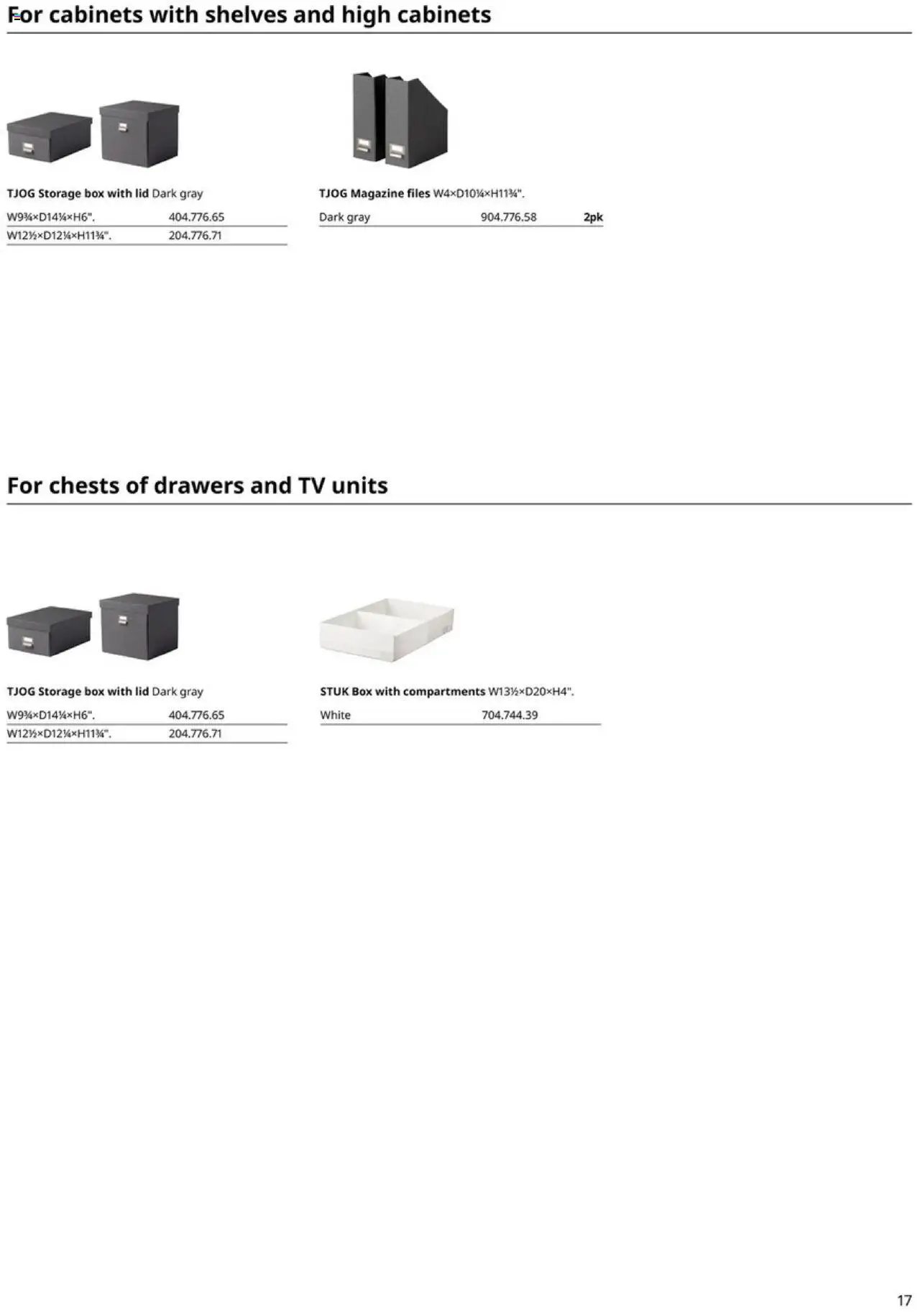 IKEA HAUGA Series - valid from 01.01.2025 | Page: 17 | Products: Box, Tv