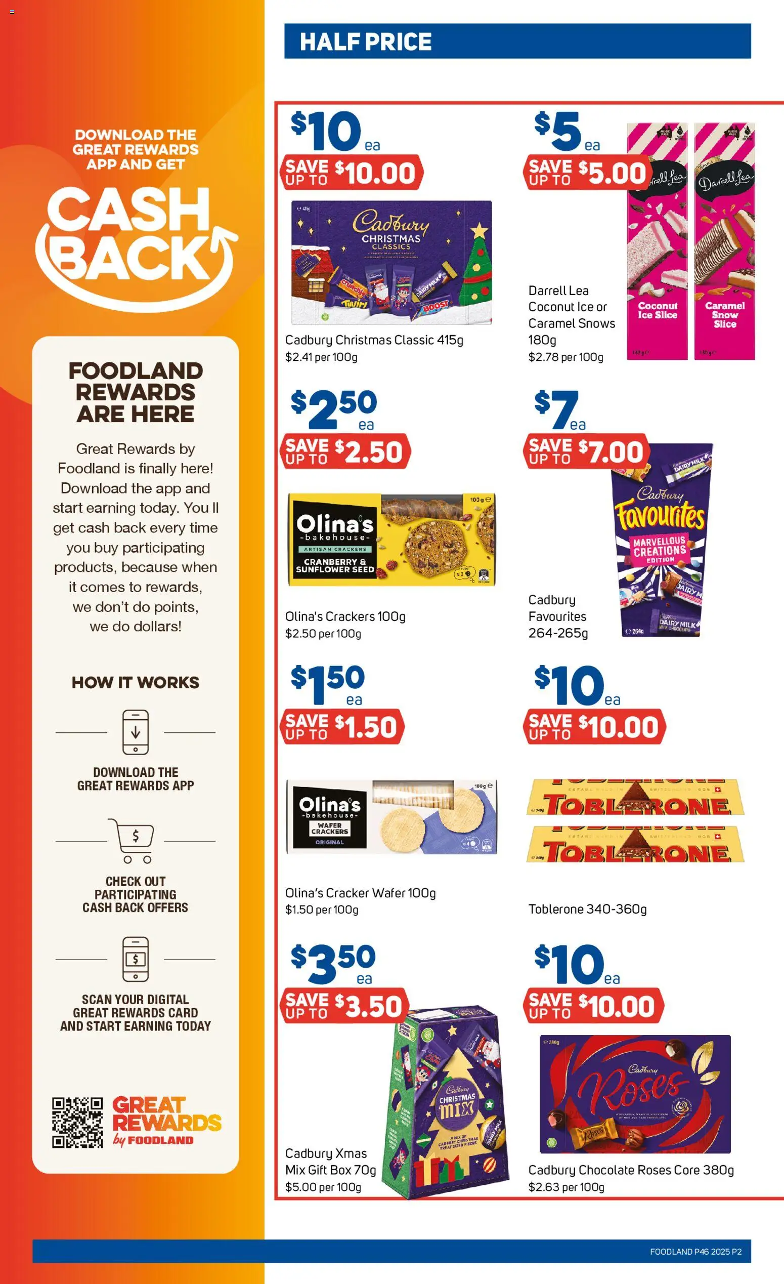 Foodland catalogue - valid from 12.11.2025 | Page: 2 | Products: Crackers, Milk, Chocolate, Digital