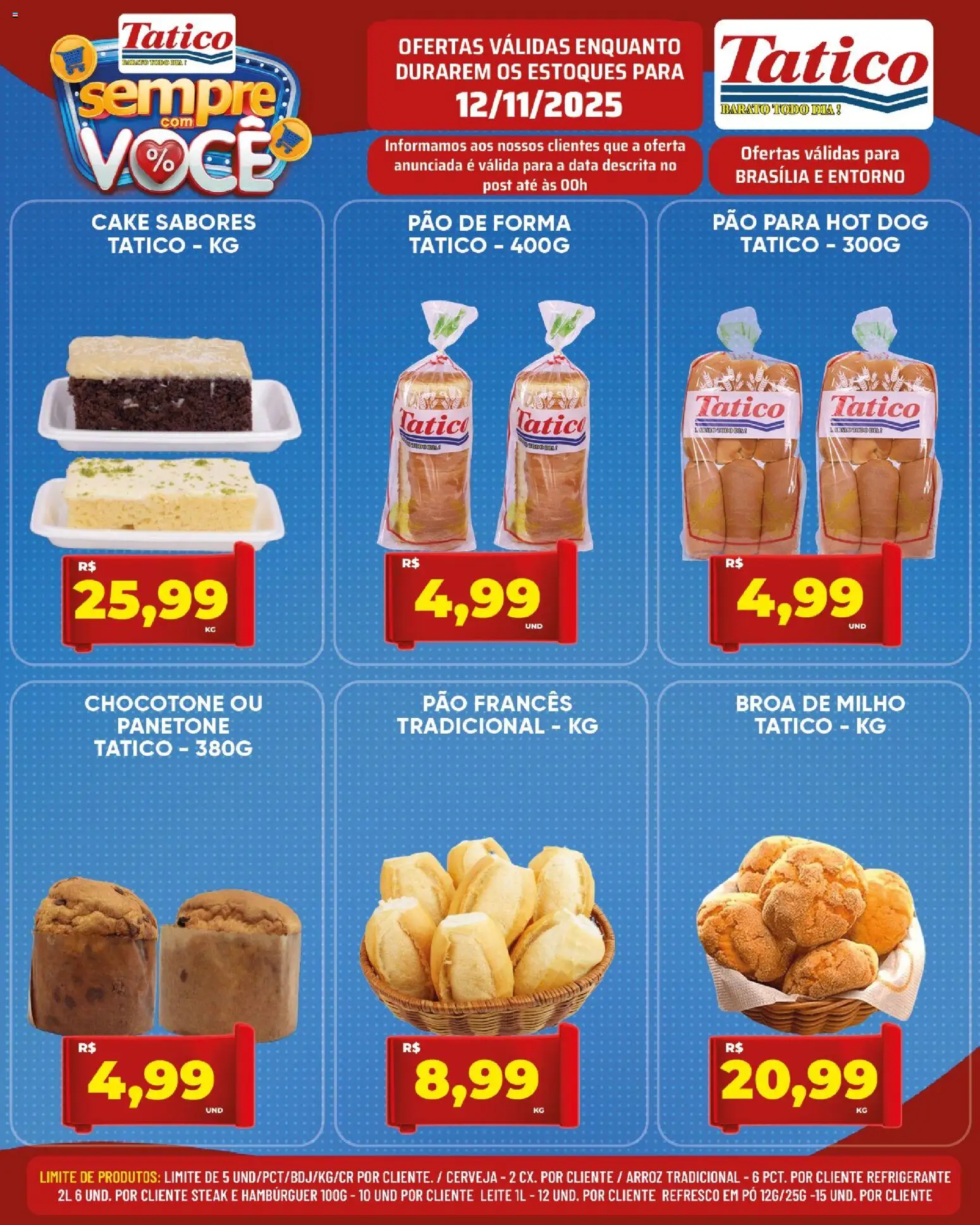 Tatico Folheto - válido de 13.11.2025 | Página: 33 | Produtos: Refresco, Pão de forma, Hambúrguer, Pão francês