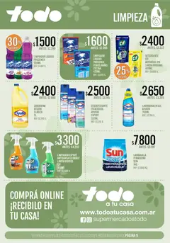 Vista previa Supermercados TODO - Ofertas válido desde el 10.03.2026 | Página: 9 | Productos: Desinfectante, Cocina, Agua, Limpiador