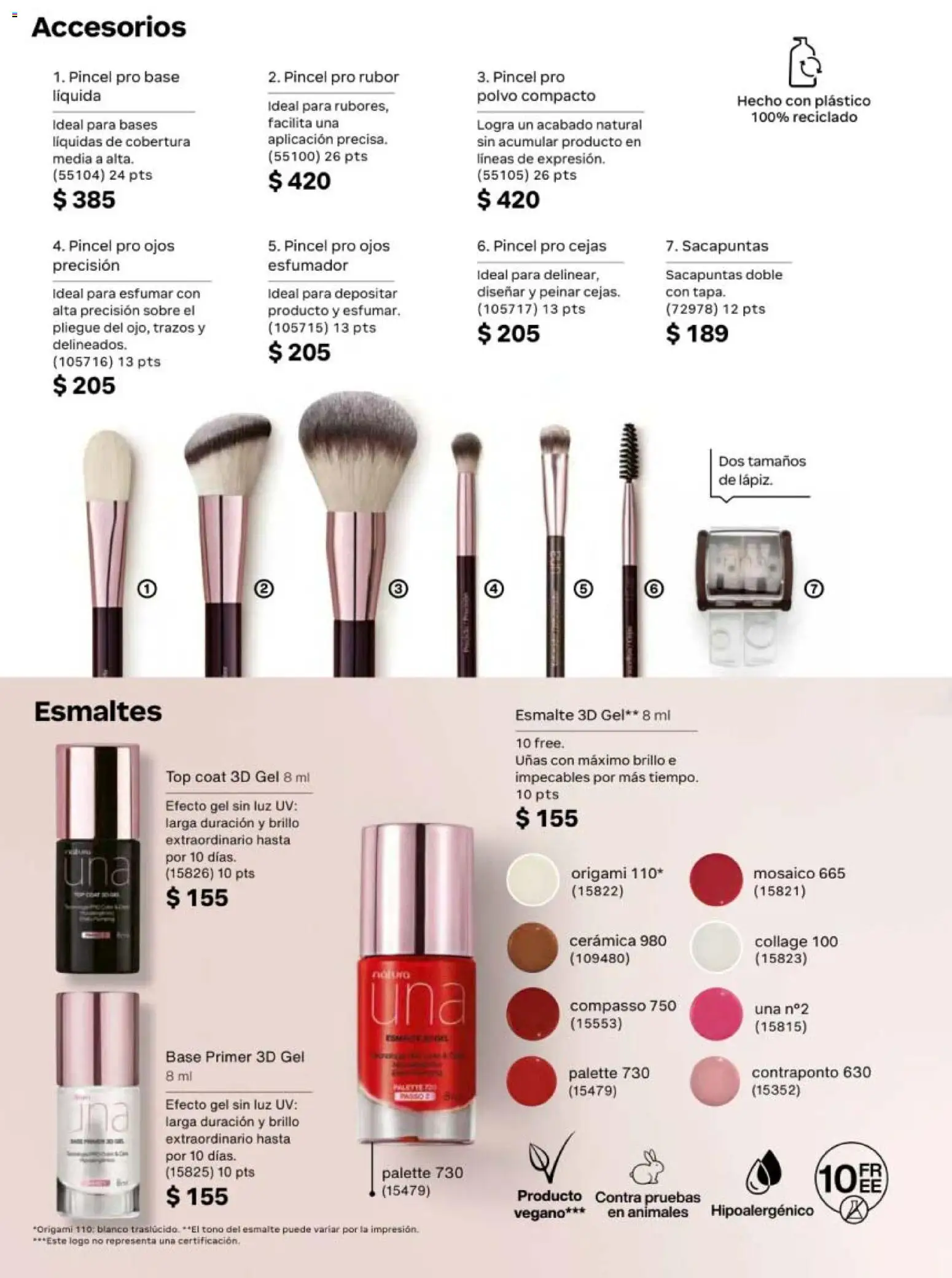 Nuevas ofertas de Natura válidas en toda la República Mexicana desde el 13.03.2026. ¡Encuentra las mejores ofertas en Natura campaña 5 2026! | Página: 67 | Productos: Pincel, Sacapuntas, Polvo compacto, Sobre