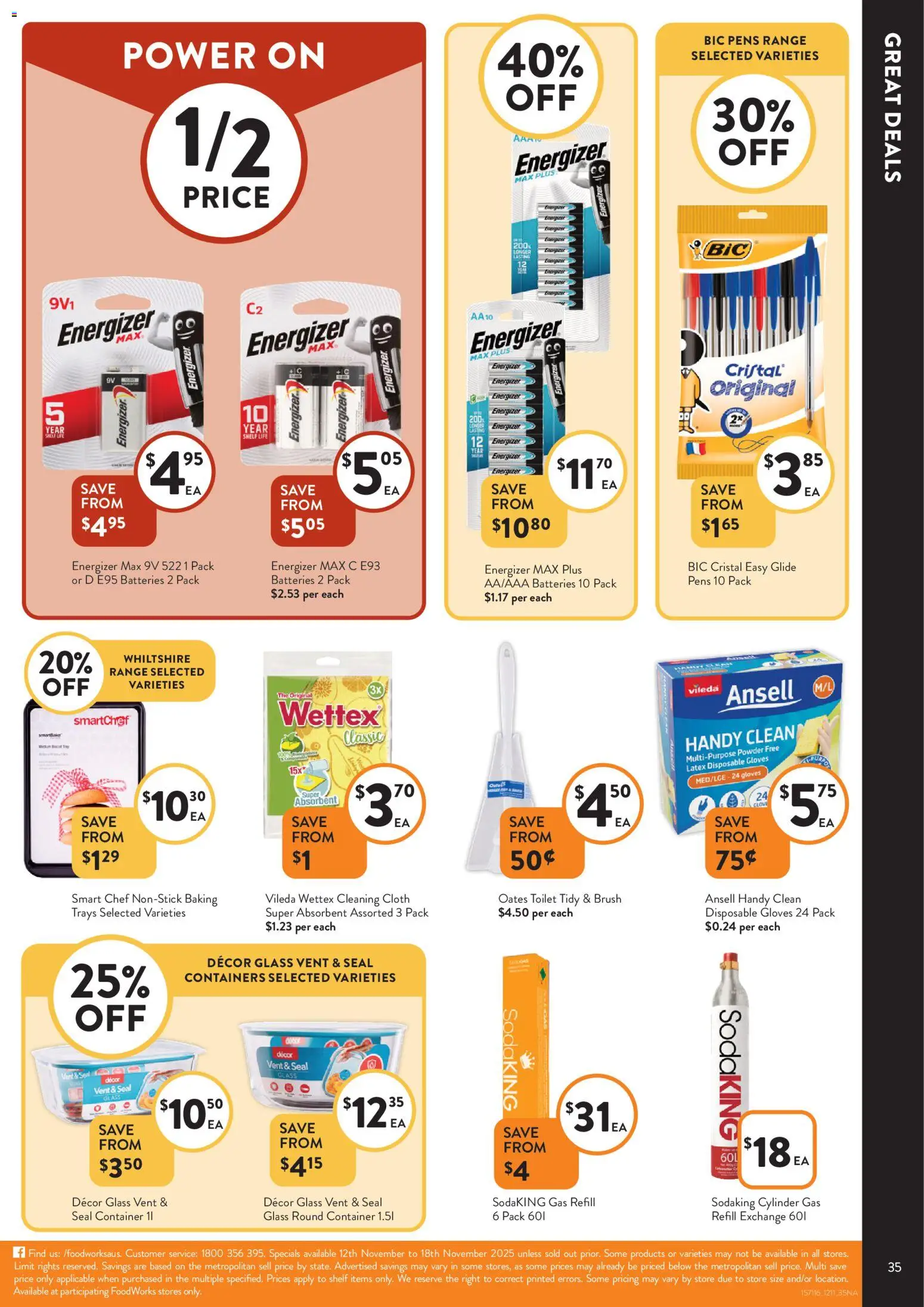 Foodworks catalogue - valid from 12.11.2025 | Page: 35 | Products: Decor, Toilet, Powder, Brush