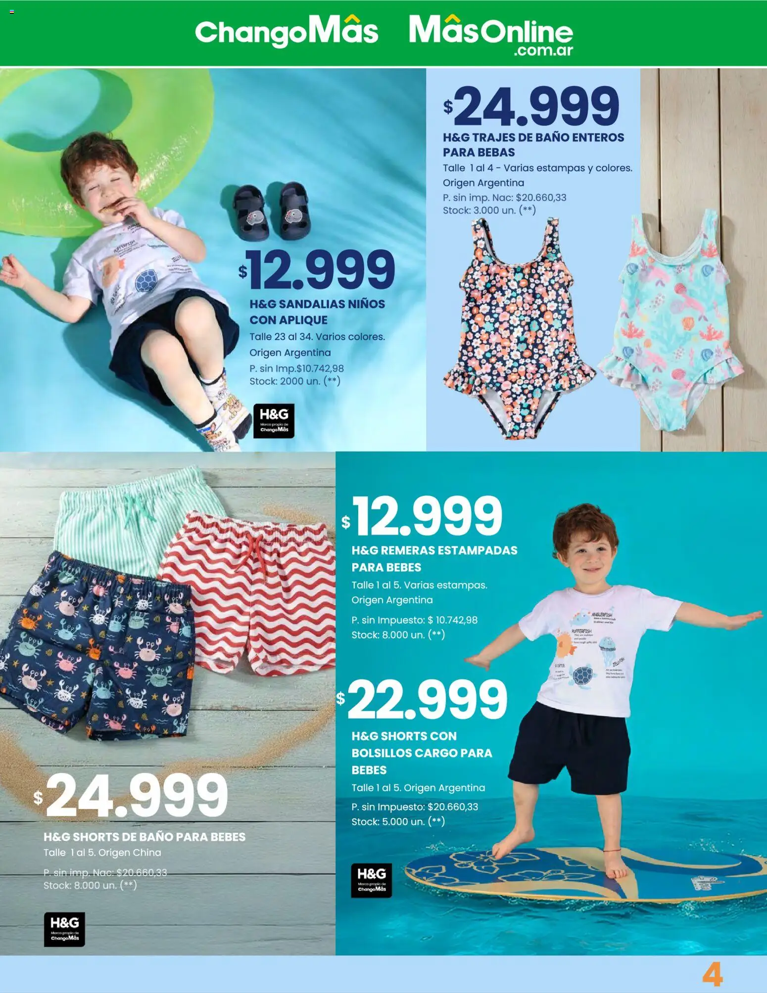 Changomas Catálogo Verano │ válido desde el 28.11.2025 | Página: 5 | Productos: Baño, Sandalias