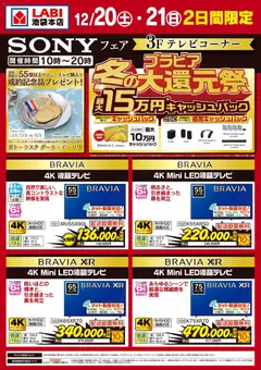 20.12.2025から有効なオファーを含む ヤマダ 電機 - SONYフェア