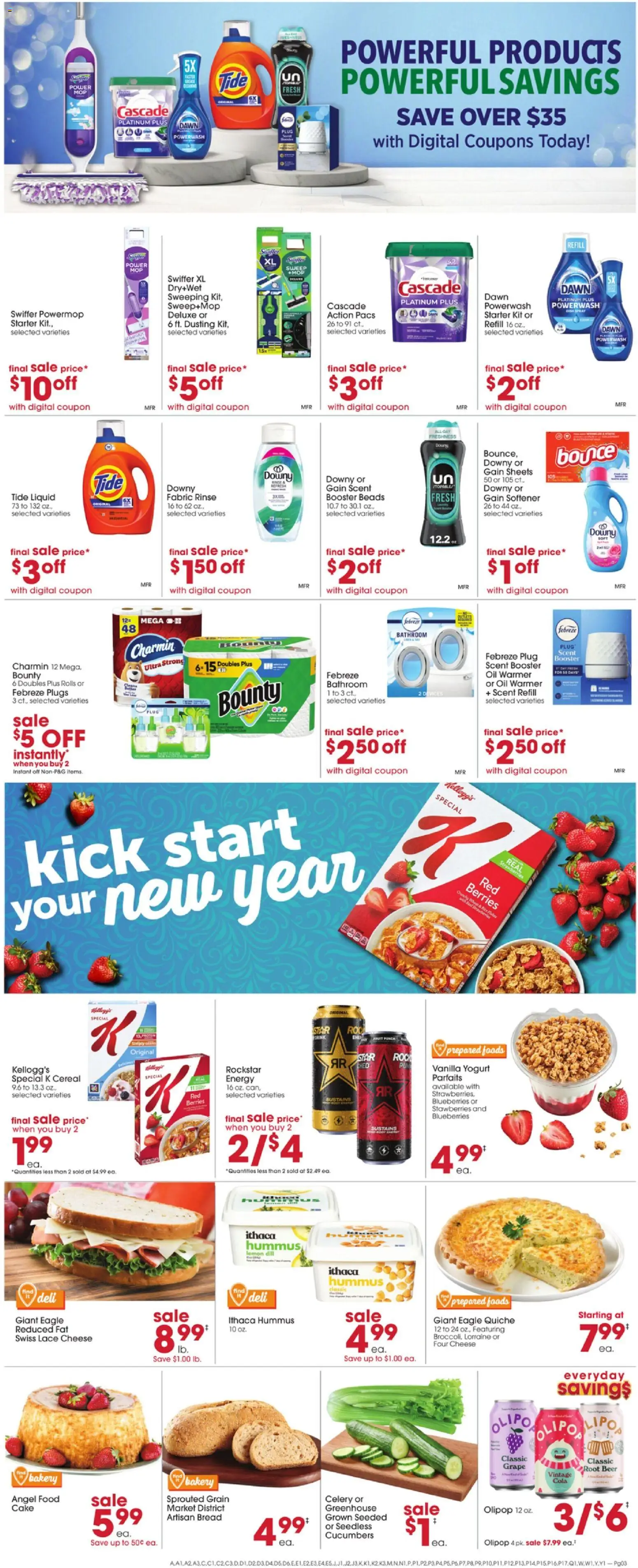 Giant Eagle Weekly Ad - valid from 01.01.2026 | Page: 3 | Products: Berries, Bread, Beer, Lemon