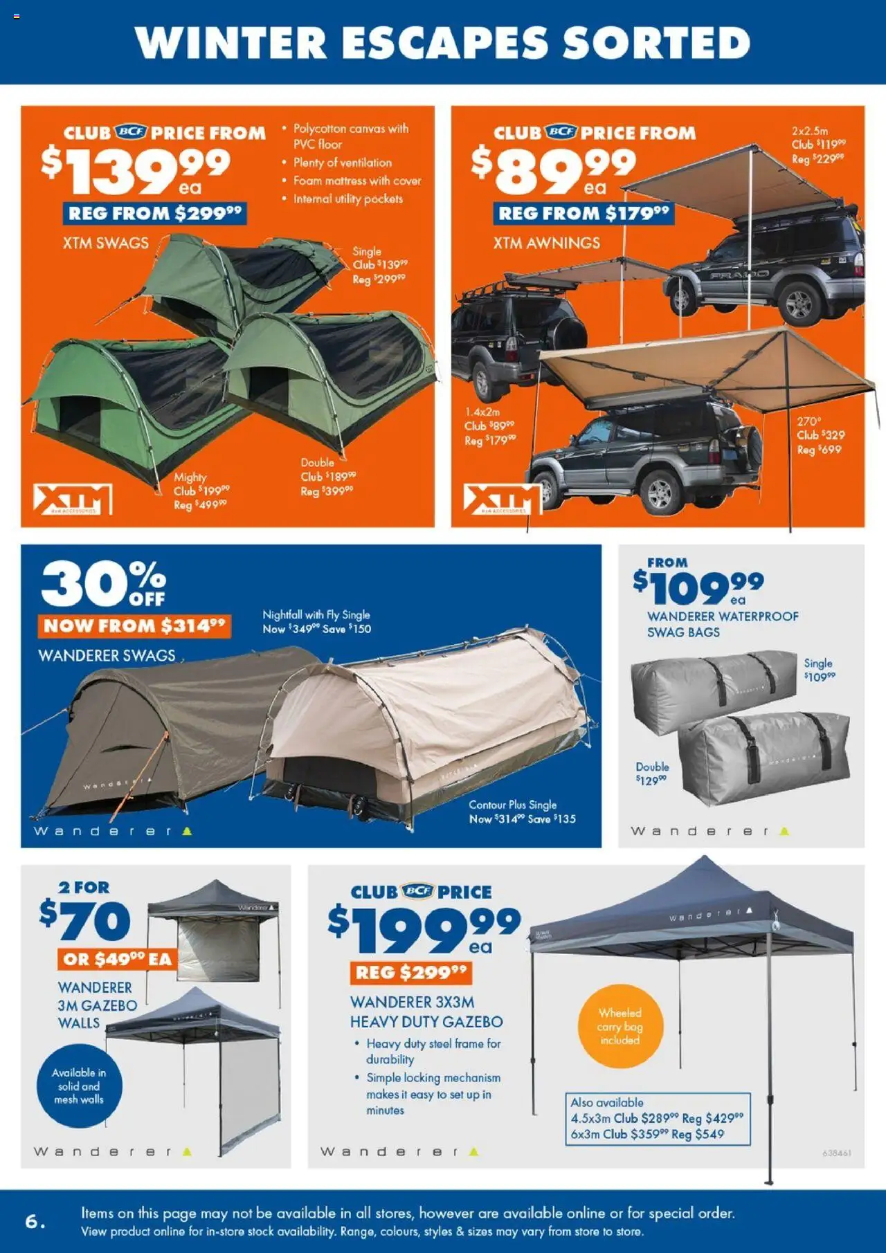 BCF catalogue - valid from 30.06.2025 | Page: 6 | Products: Gazebo, Contour, Bag, Mattress