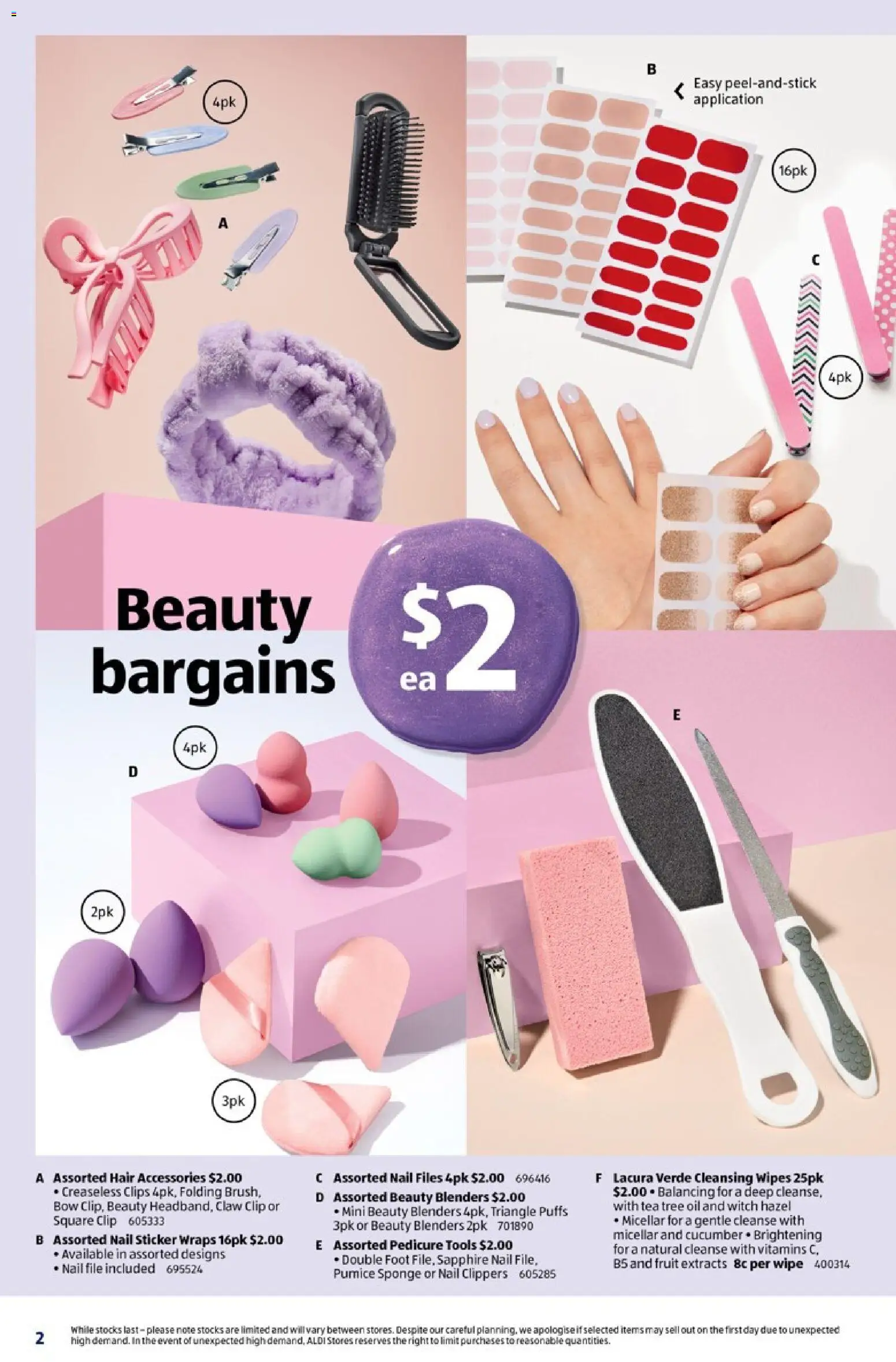Aldi catalogue - valid from 21.01.2026 | Page: 2 | Products: Tea, Sponge, Clip, Clips