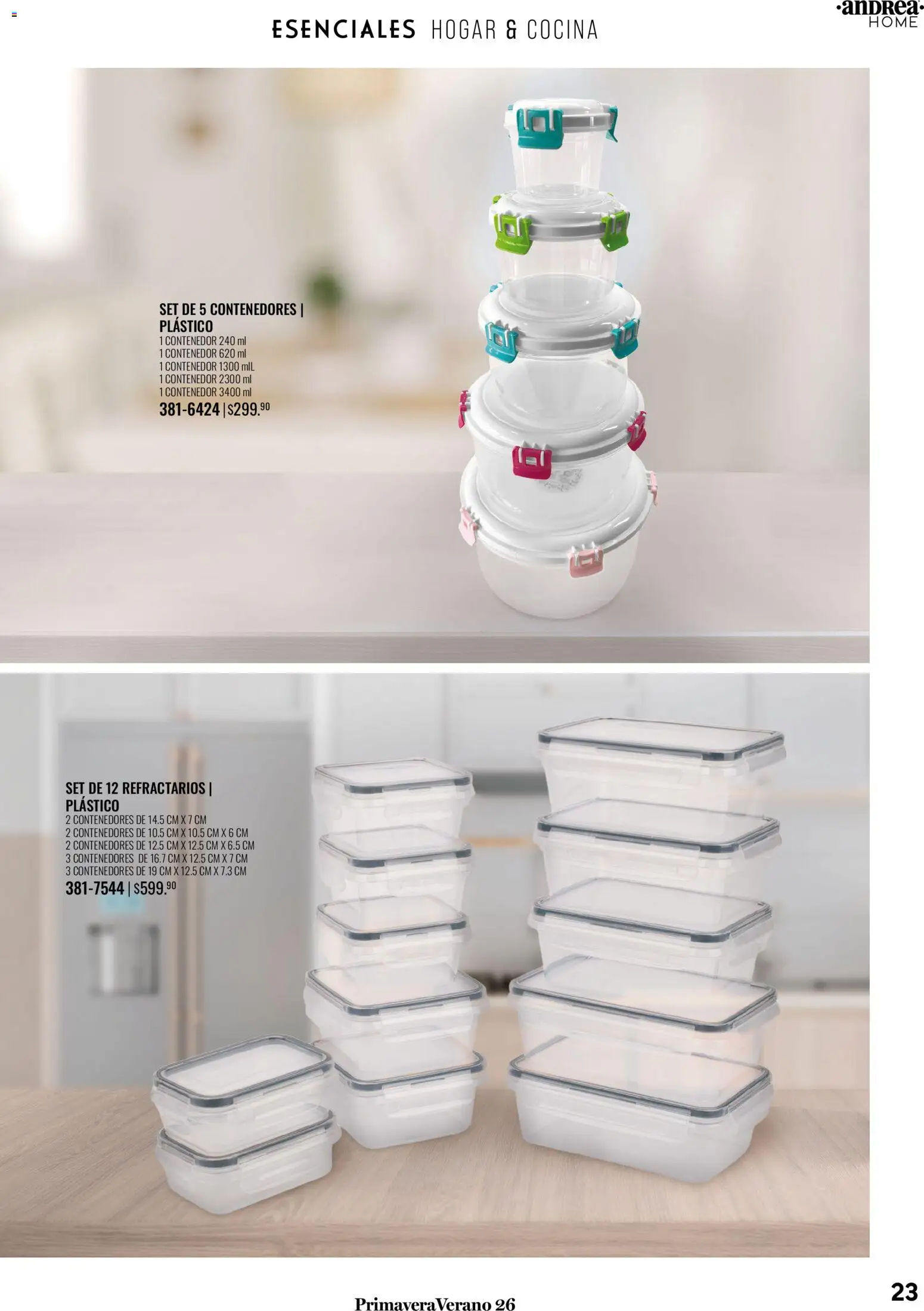 Nuevas ofertas de Andrea válidas en toda la República Mexicana desde el 25.01.2026. ¡Encuentra las mejores ofertas en Andrea catálogo Tu hogar esta primavera! | Página: 23