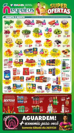 Negreiros Folheto - válido de 23.07.2025 | Página: 1 | Produtos: Biscoito, Milho verde, Cerveja, Bombom
