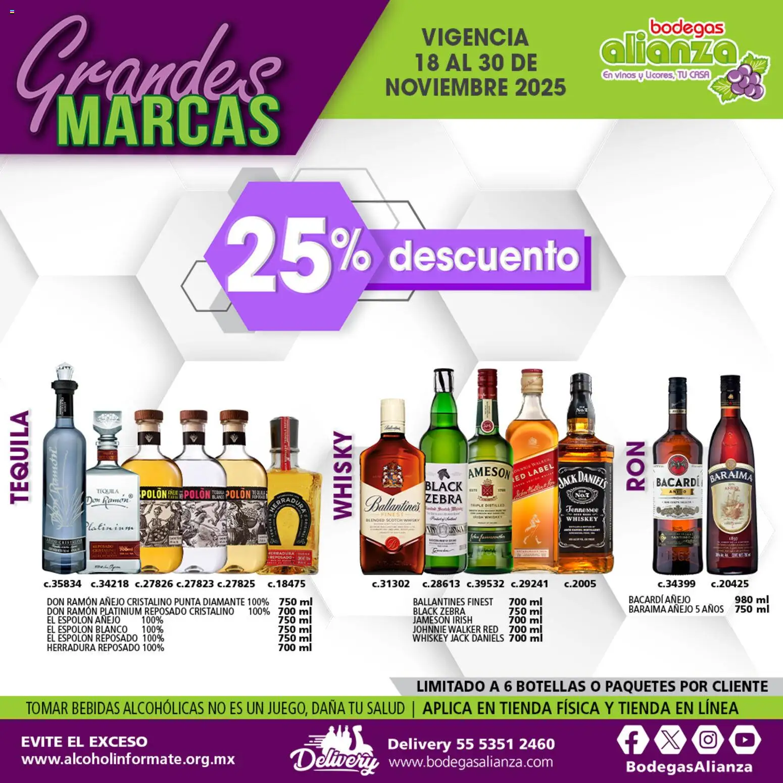 Nuevas ofertas de Bodegas Alianza válidas en toda la República Mexicana desde el 18.11.2025. ¡Encuentra las mejores ofertas en Bodegas Alianza catálogo Ofertas ! | Página: 5 | Productos: Whiskey, Tequila, Whisky