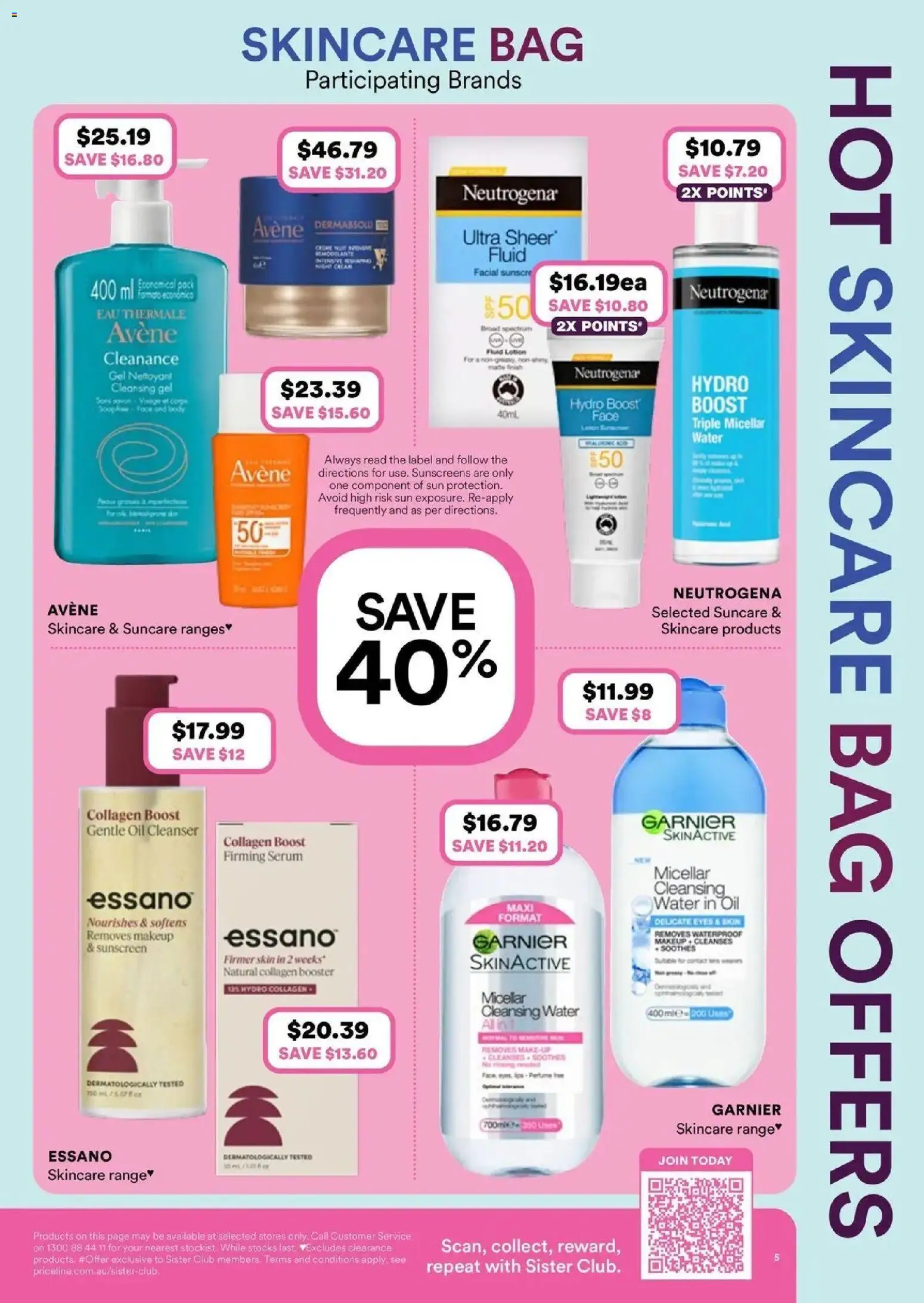 Priceline Pharmacy catalogue - valid from 08.04.2026 | Page: 5 | Products: Micellar water, Lotion, Water, Collagen