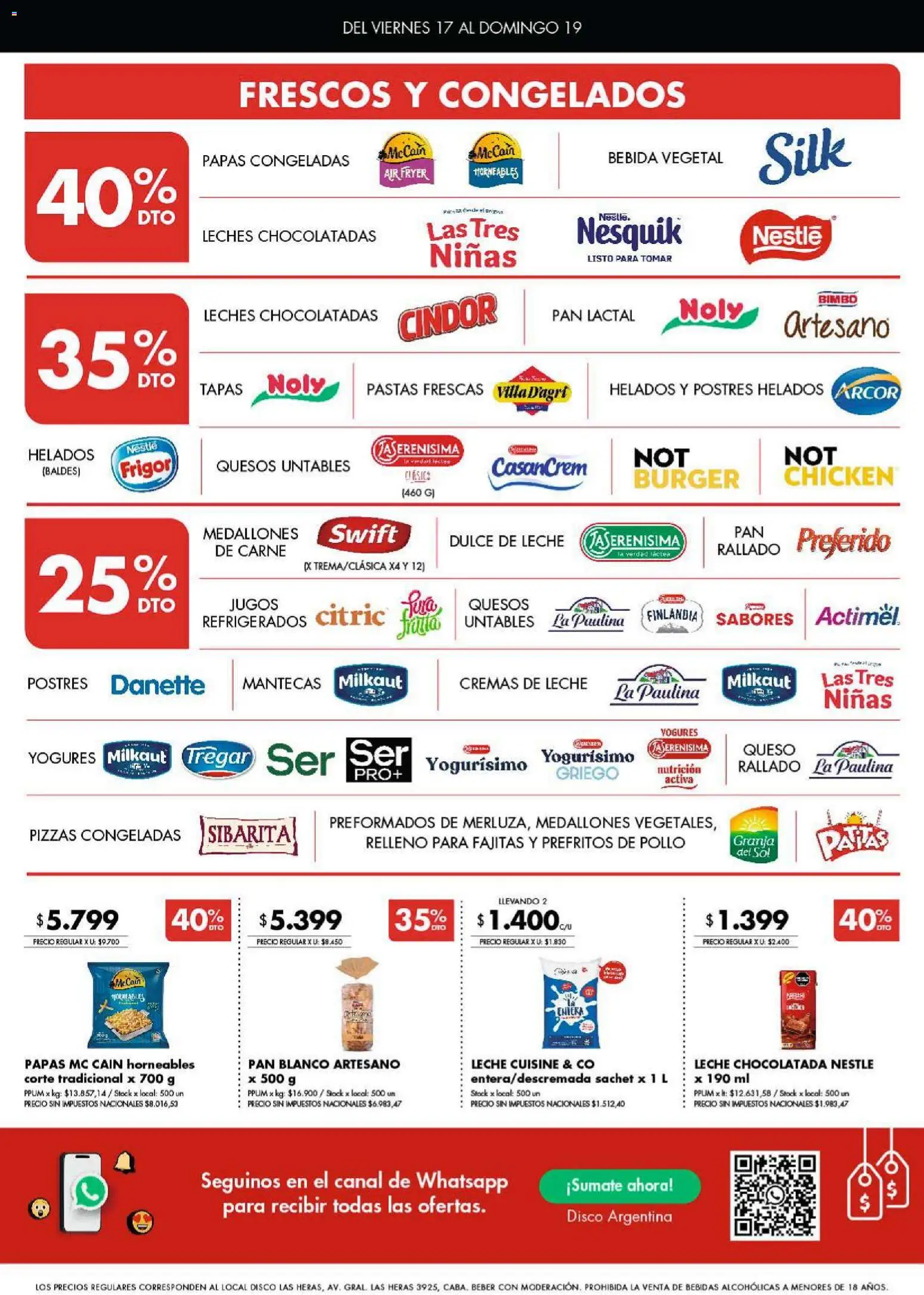 Disco - Ofertas | Córdoba │ válido desde el 16.04.2026 | Página: 4 | Productos: Pollo, Dulce de leche, Leche, Chocolatada