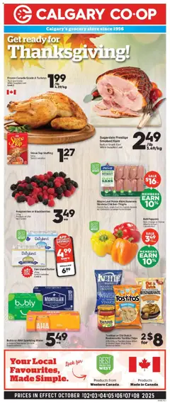 Preview of Calgary Co-op weekly flyer / circulaire from shop Calgary Co-op valid from 02.10.2025