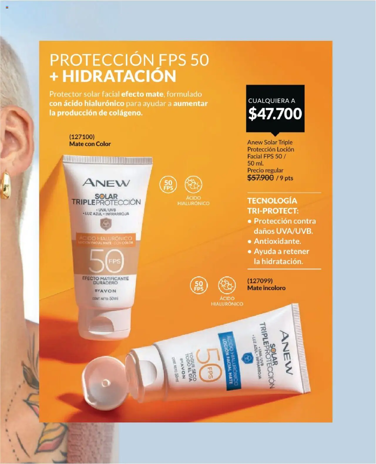 Avon revista - valida desde el 01.08.2025 | Página: 107 | Productos: Loción, Protector solar